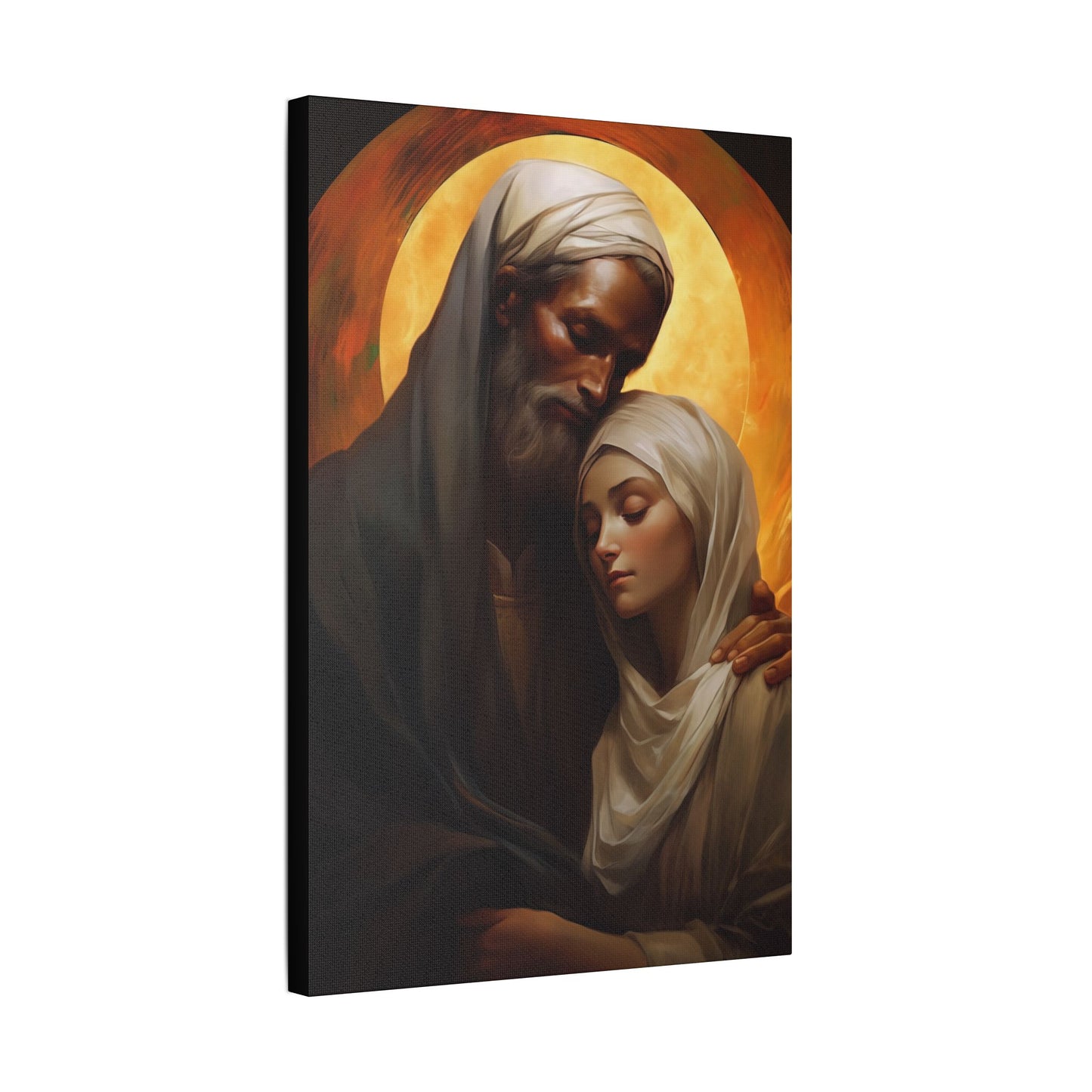 Saint Joachim and Saint Anne Canvas Print - Multiple Sizes - Catholic Home art - Museum Wrapped Canvas - Sanctified Souls Print