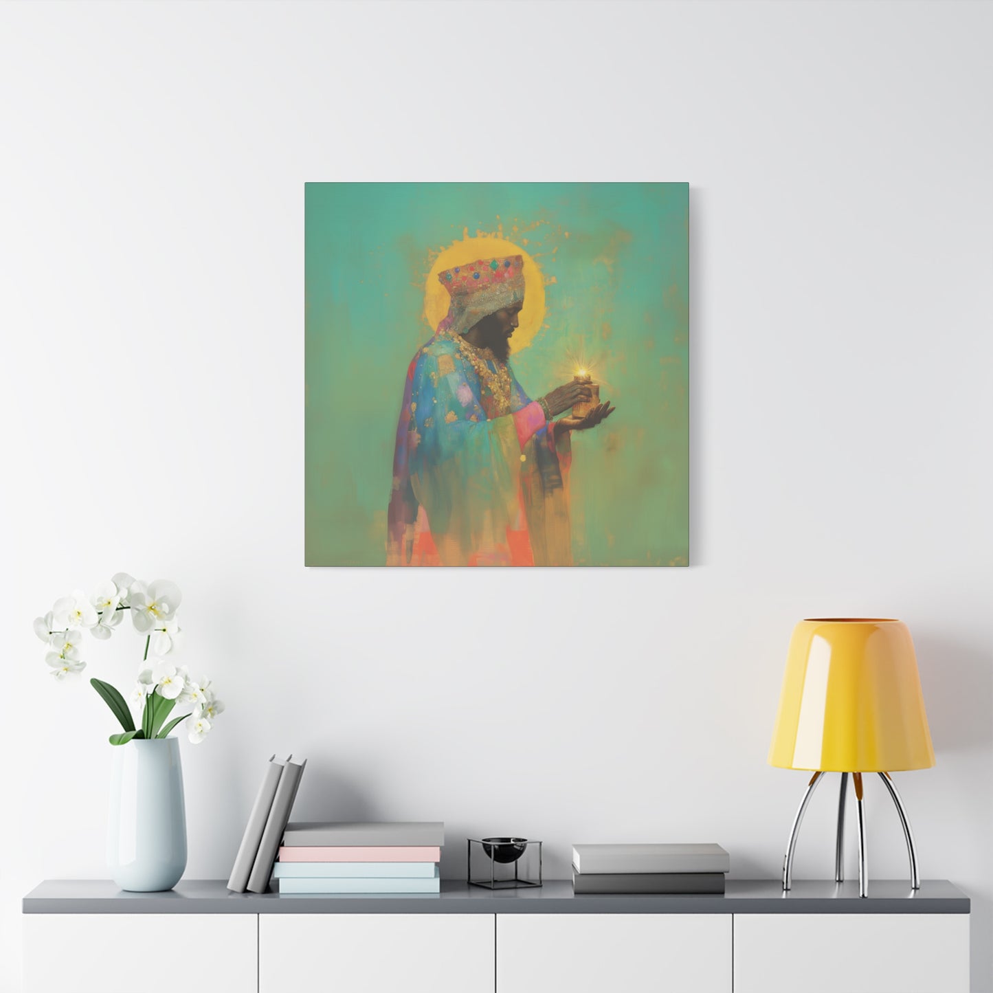 Balthazar and the Gift of Foretold Sorrow - 3 Wise Men - Gallery Wrapped Canvas - Print - Religious Art for your Home - Catholic