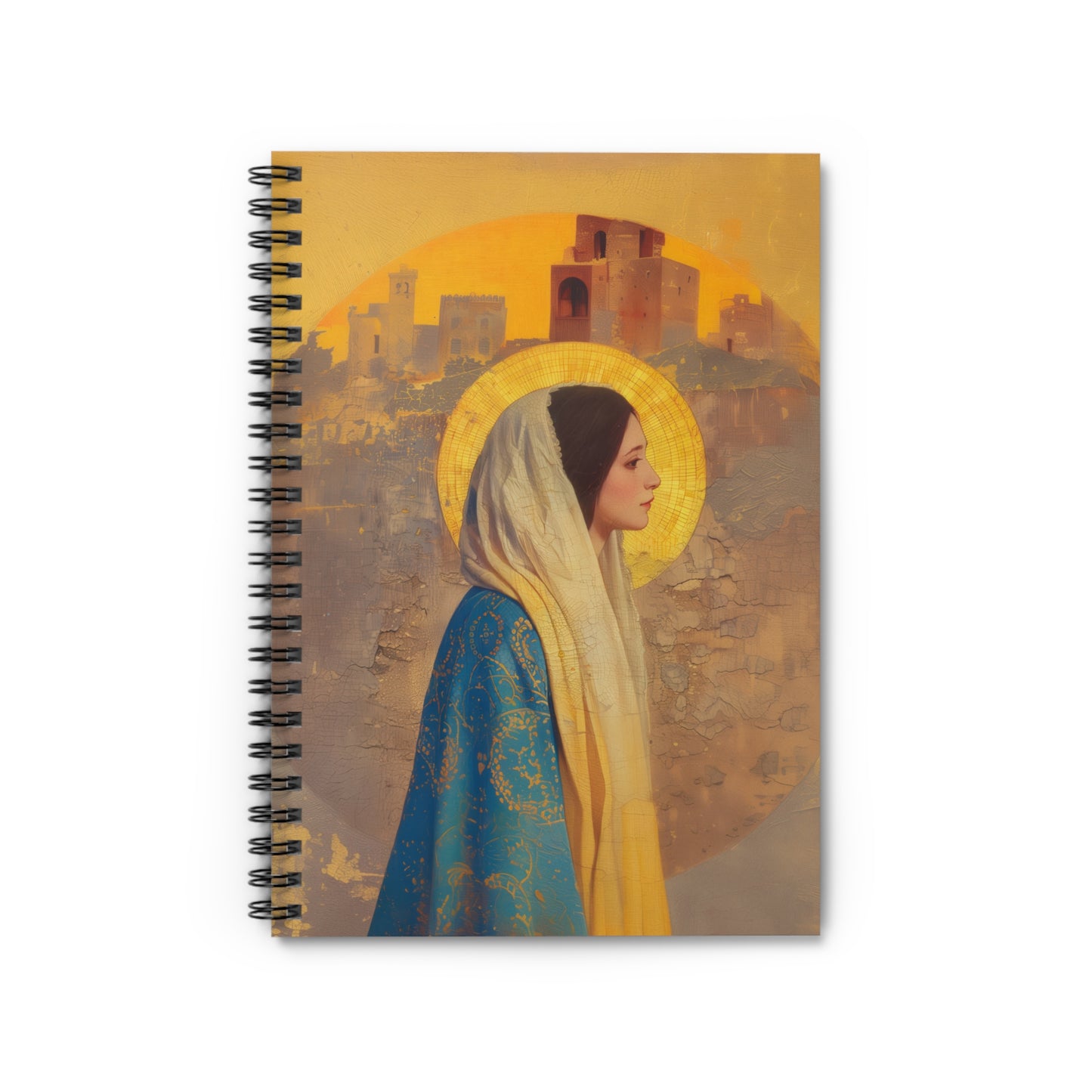 Mary of Nazareth - Mother Mary - Marian Title - Virgin Mary - Journal - Sanctified Souls Art - Religious Based Notebook - Spiral