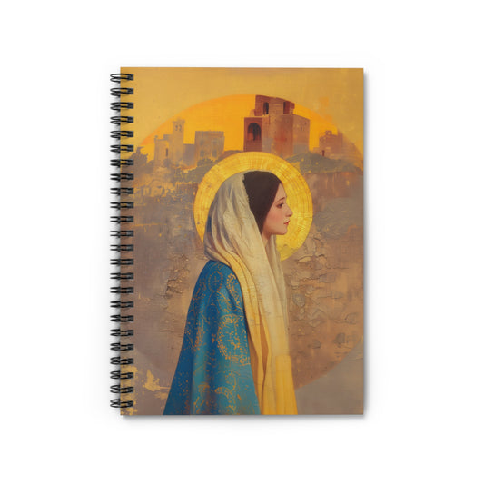 Mary of Nazareth - Mother Mary - Marian Title - Virgin Mary - Journal - Sanctified Souls Art - Religious Based Notebook - Spiral