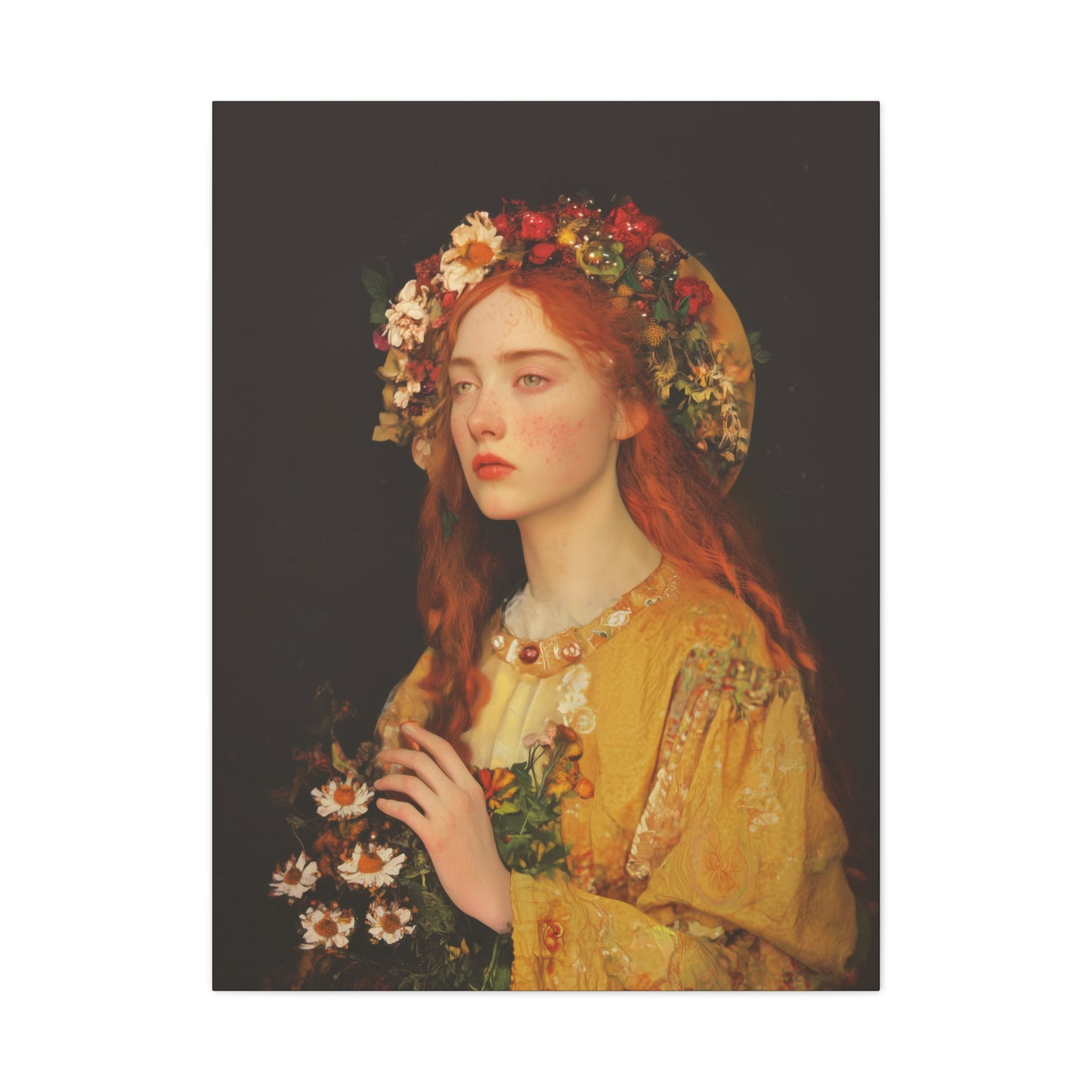 Radiance of Repentance - Mary Magdalene's Renewal - Museum Wrapped Canvas - Print - Religious Art for your Home - Prayer Room - Catholic