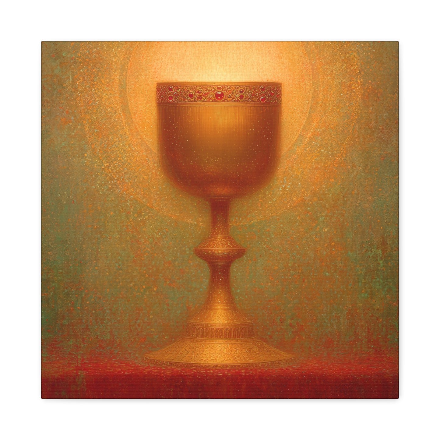 Chalice of the Lamb, Light of the World - The Holy Grail - Gallery Wrapped Canvas - Print - Religious Art for your Home - Catholic Art