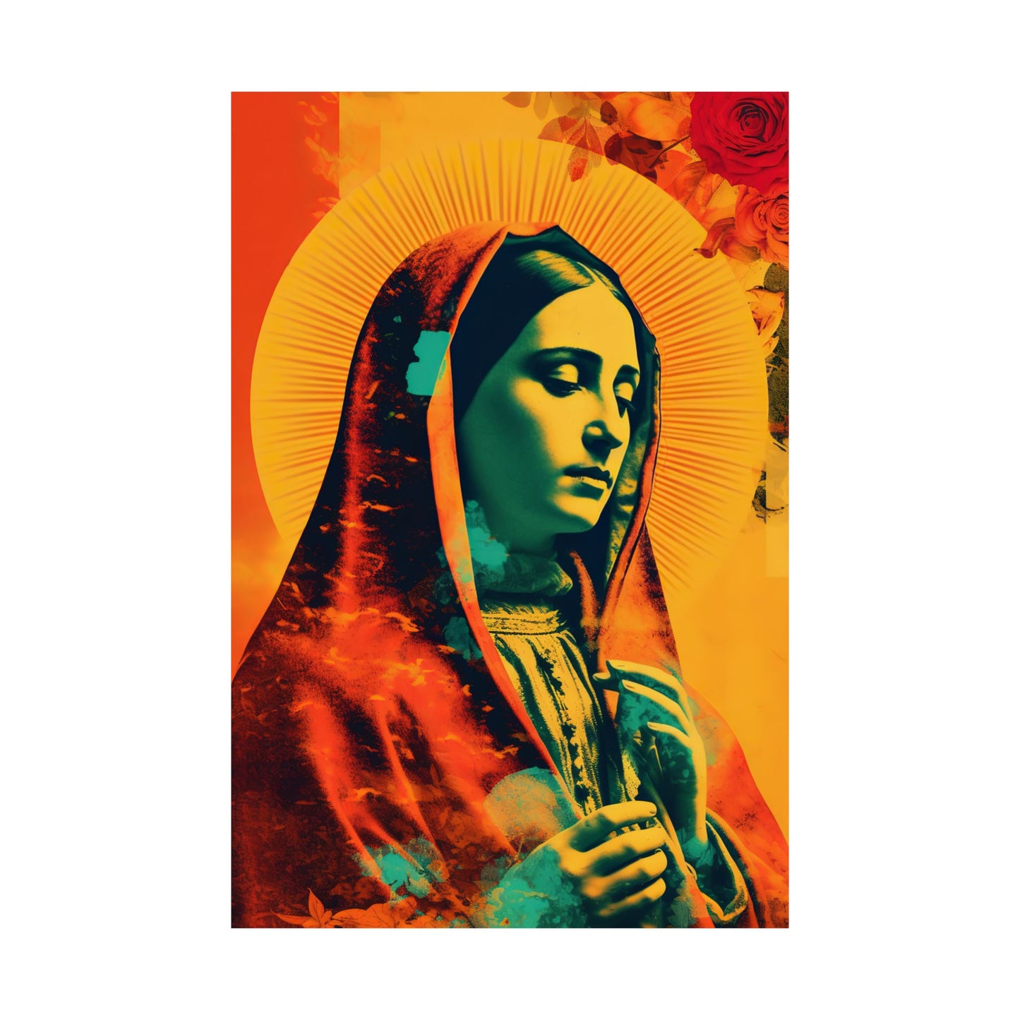 Our Lady's Abundant Love  - Sanctified Souls Print - Multiple Sizes - Premium Matte Vertical Posters - Virgin Mary