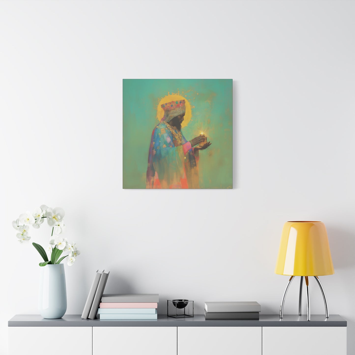 Balthazar and the Gift of Foretold Sorrow - 3 Wise Men - Gallery Wrapped Canvas - Print - Religious Art for your Home - Catholic