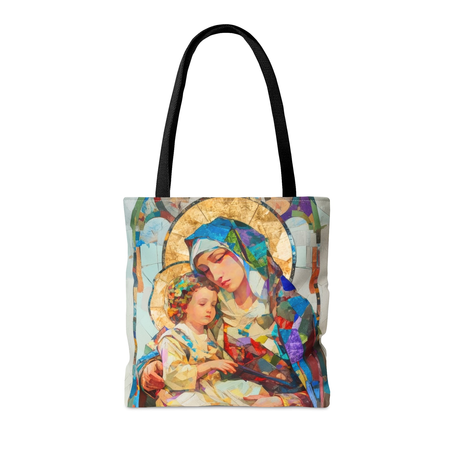 Virgin Mary - Light of All Saints Tote Bag - Large Medium Small Faith Art Bag - Catholic Faith Purse - Religious Carry All