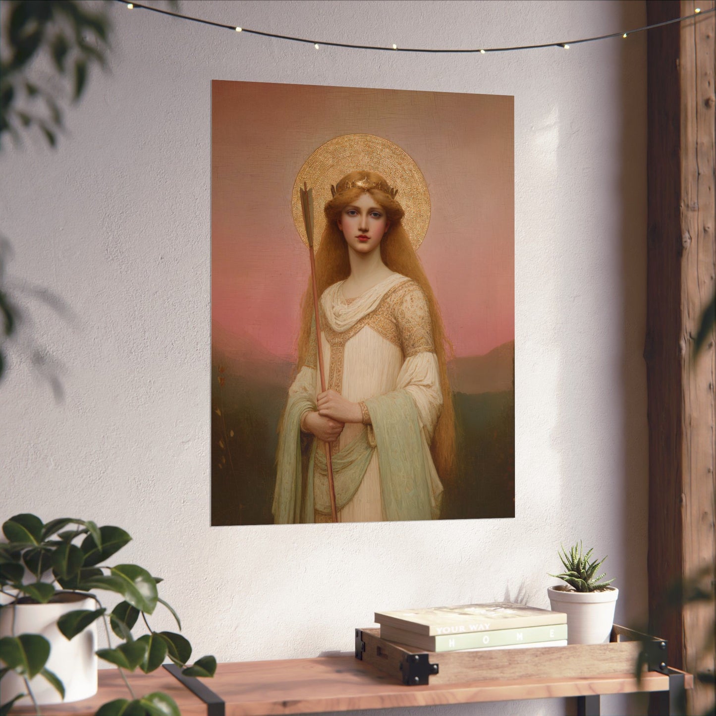 Saint Ursula -  Catholic Art - Multiple Sizes - Premium Posters - Catholic Art - Christian Home - Catholic Saint Art
