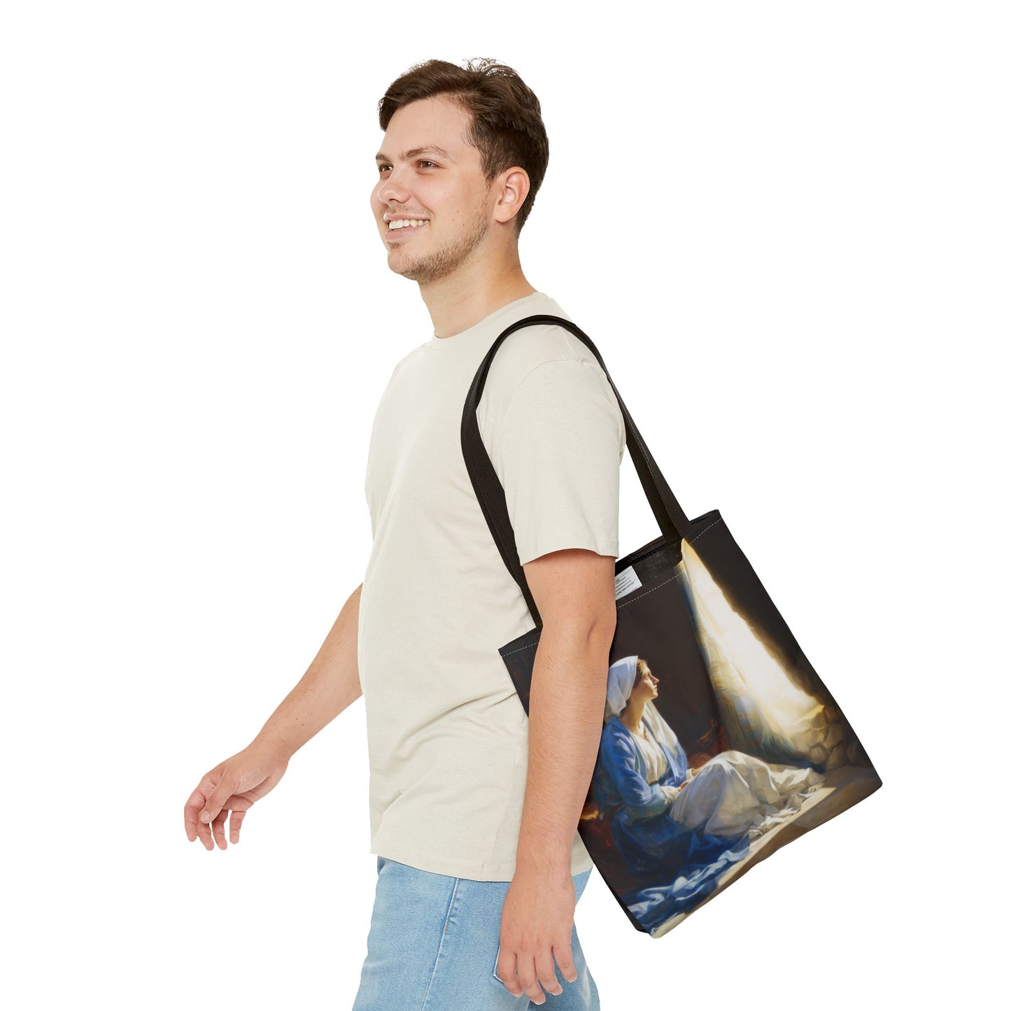 Mary's Yes - Quiet Fiat - Mother Mary - Marian Art - Tote Bag - Large Medium Small Faith Art Bag - Tote Purse