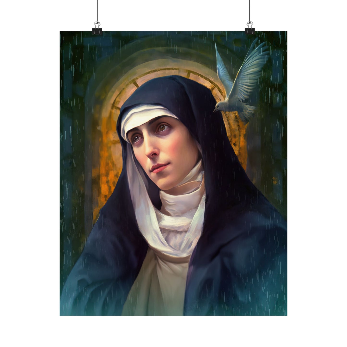 Saint Teresa of Ávila Print - Sanctified Souls Print - Multiple Sizes - Premium Matte Vertical Posters