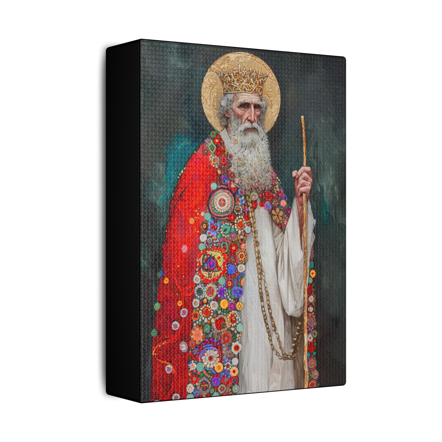 Saint Richard the Pilgrim / Richard of Wessex - Museum Wrapped Canvas - Sanctified Souls Print - Religious Art for your Home