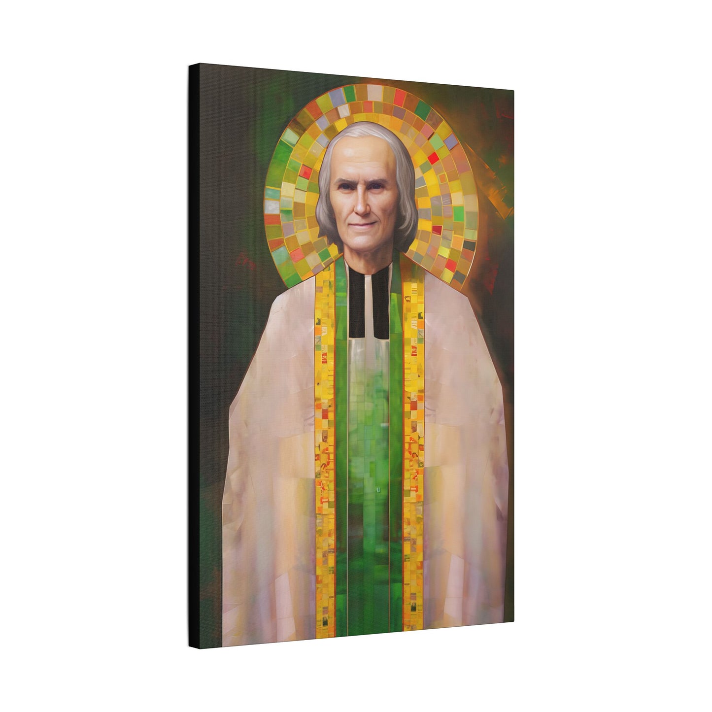 Saint John Vianney Canvas Print - Multiple Sizes - Catholic Home art - Museum Wrapped Canvas - Sanctified Souls Print