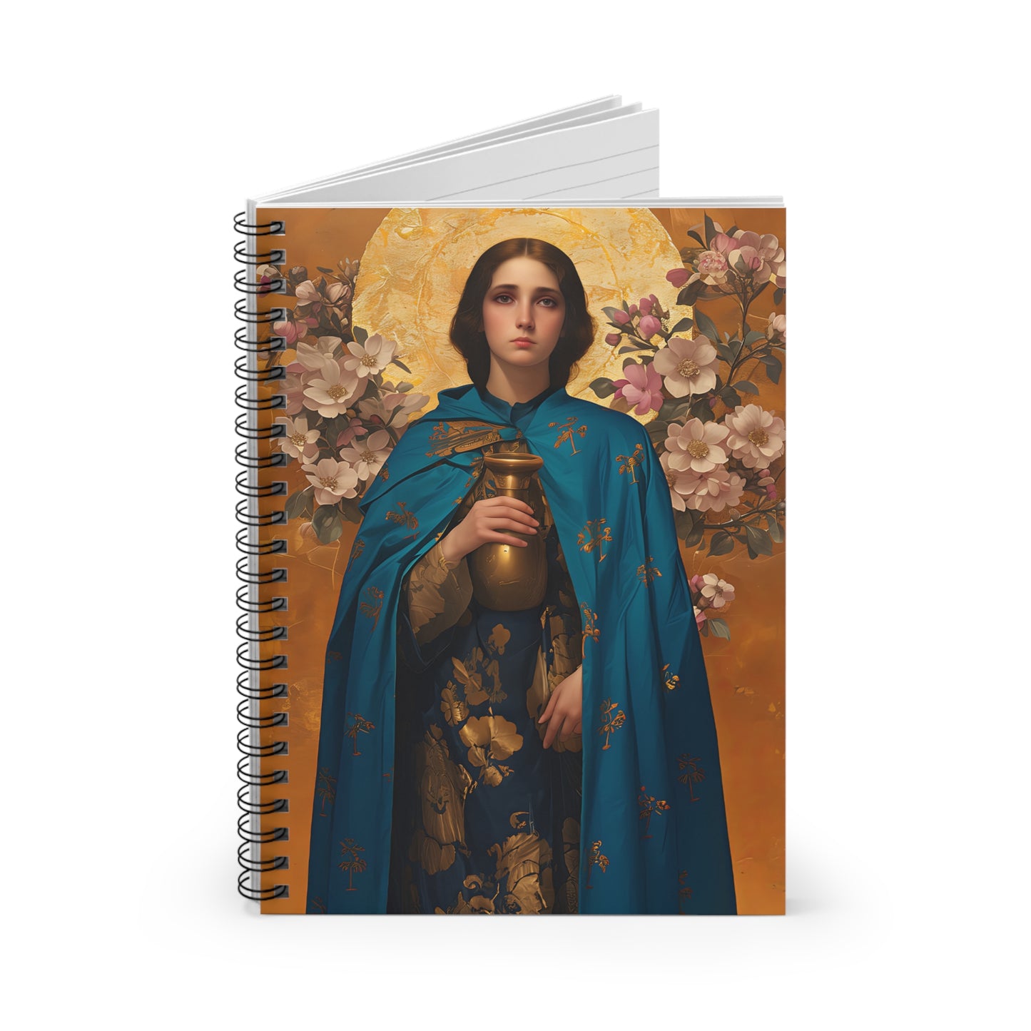 Saint Anastasia the Patrician of Alexandria Spiral Journal - Sanctified Souls Art - Religious Based Notebook - Spiral Notebook