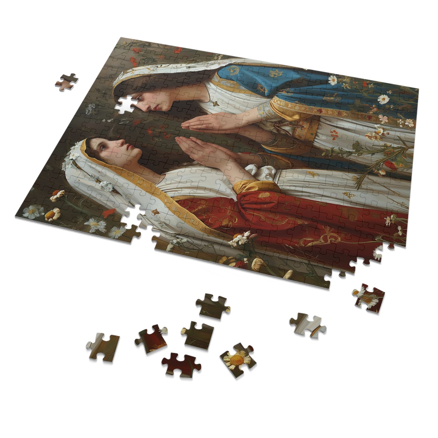 Saints Emiliana and Trasilla - Puzzle and Keepsake Tin - Religious Jigsaw Puzzle (30, 110, 252, 500,1000-Piece) - Religious Puzzle