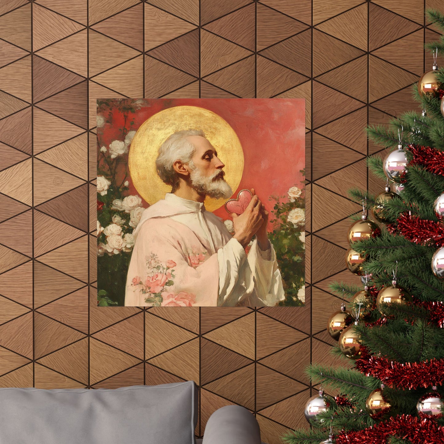 Saint Valentine -  Catholic Art - Multiple Sizes - Premium Posters - Catholic Art - Christian Home - Catholic Saint Art
