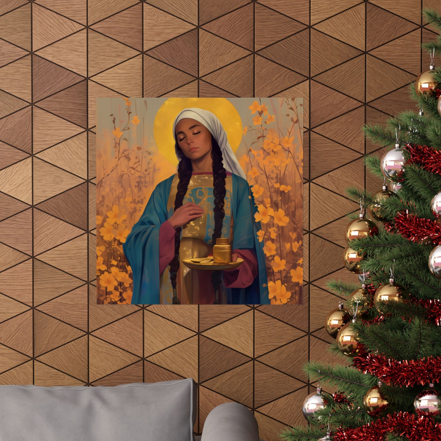 Saint Hermione of Ephesus - Sanctified Souls Print - Multiple Sizes - Premium Matte Vertical Posters