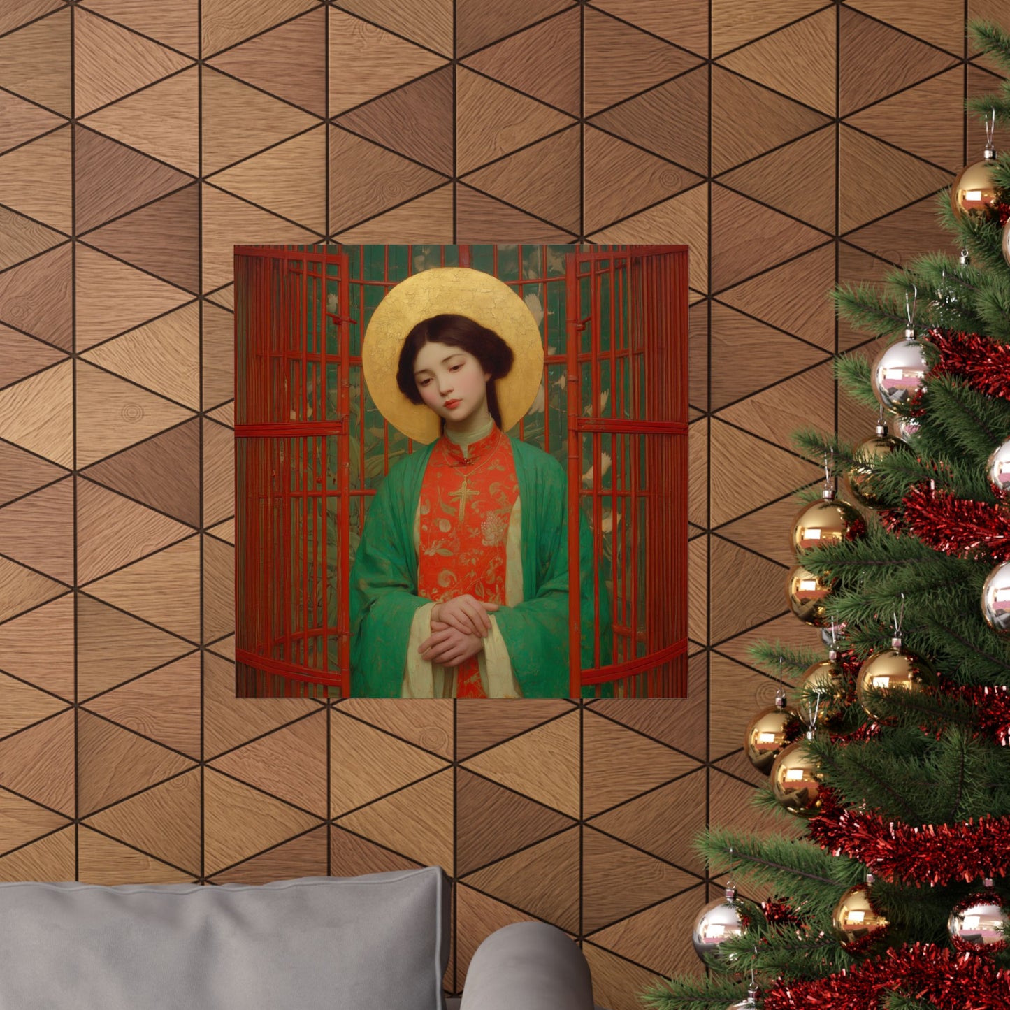 Saint Agnes Tsao Kou Ying  - Sanctified Souls Print - Multiple Sizes - Premium Posters - Catholic Art - Christian Home Decor Artwork