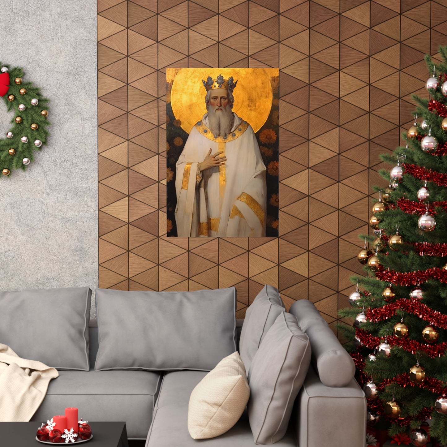 Saint Edward the Confessor - Sanctified Souls Print - Multiple Sizes - Premium Matte Vertical Posters
