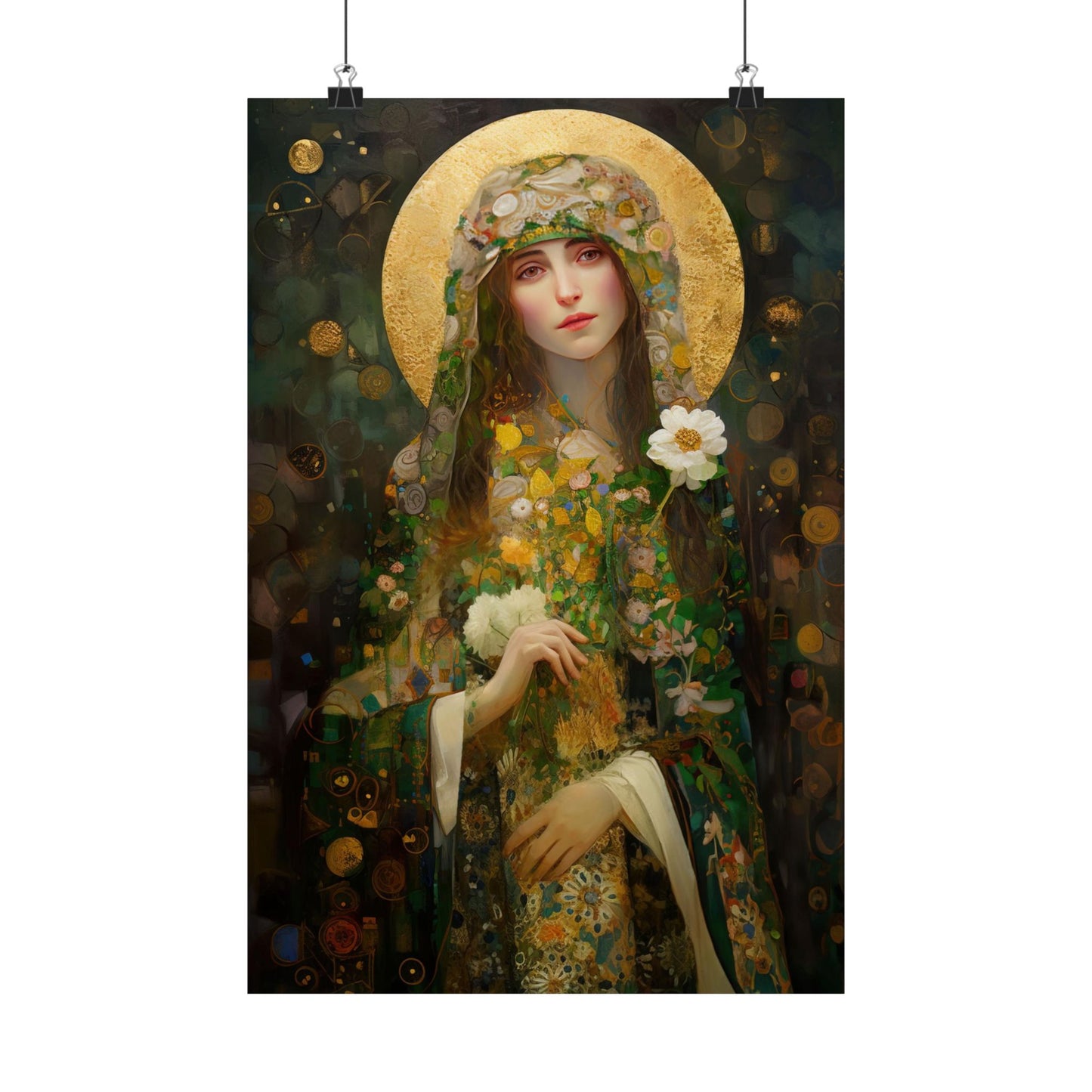 Saint Regina - Sanctified Souls Print - Multiple Sizes - Premium Matte Vertical Posters