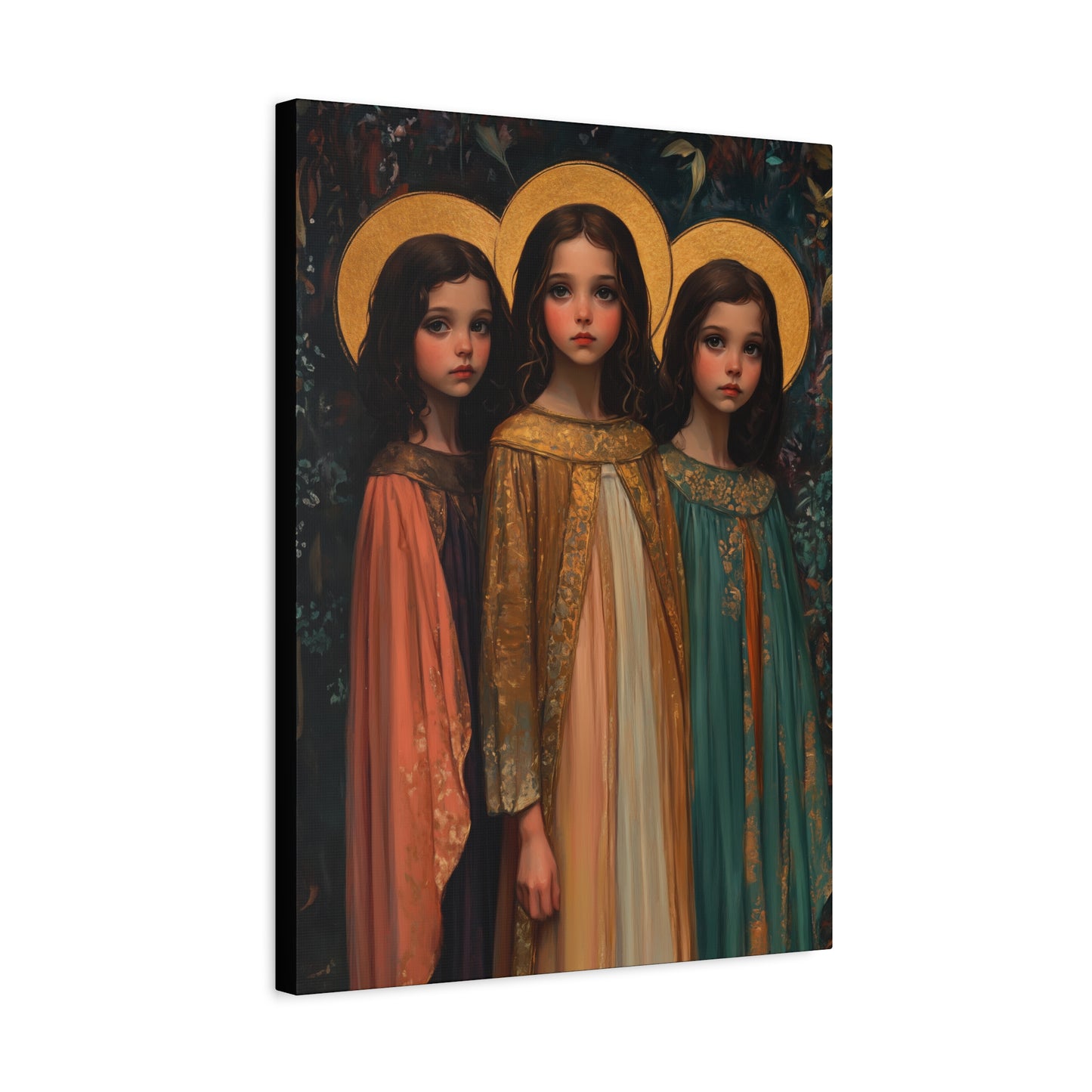 Saints Faith, Hope and Charity - Museum Wrapped Canvas - Print - Religious Art for your Home - Christian print - Prayer Room Catholic Saint