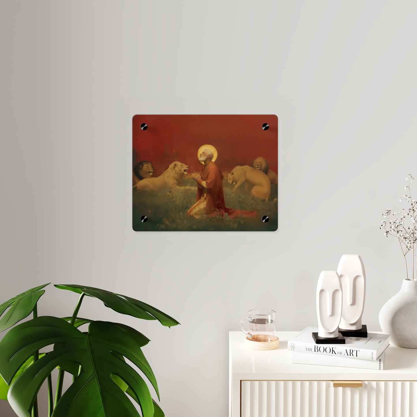 Saint Ignatius of Antioch Wall Art Panel - Ready to Hang Acrylic Print - Catholic Saint Art - Patron Saint Print - No Frame needed