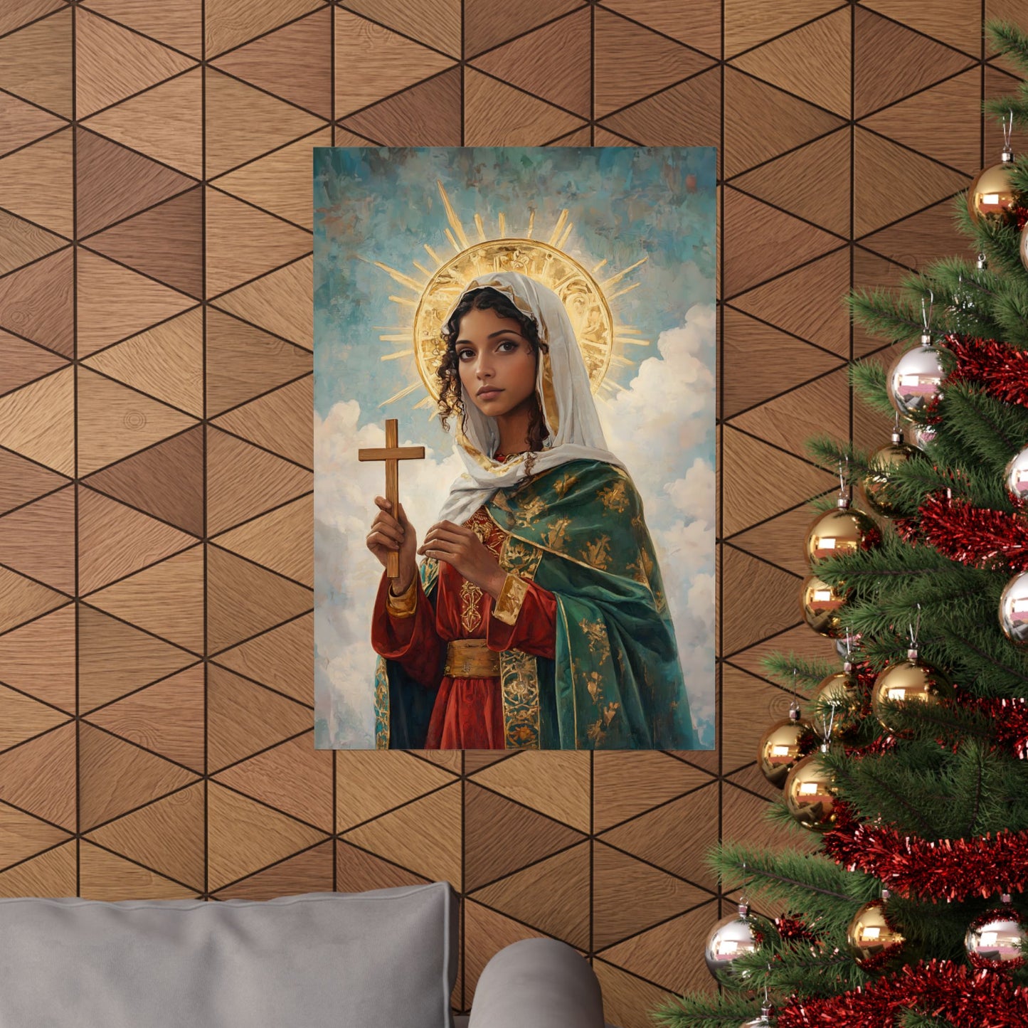 Saint Claudia - Sanctified Souls Print - Multiple Sizes - Premium Posters - Catholic Art - Christian - Gifts for Catholics - Prayer room art