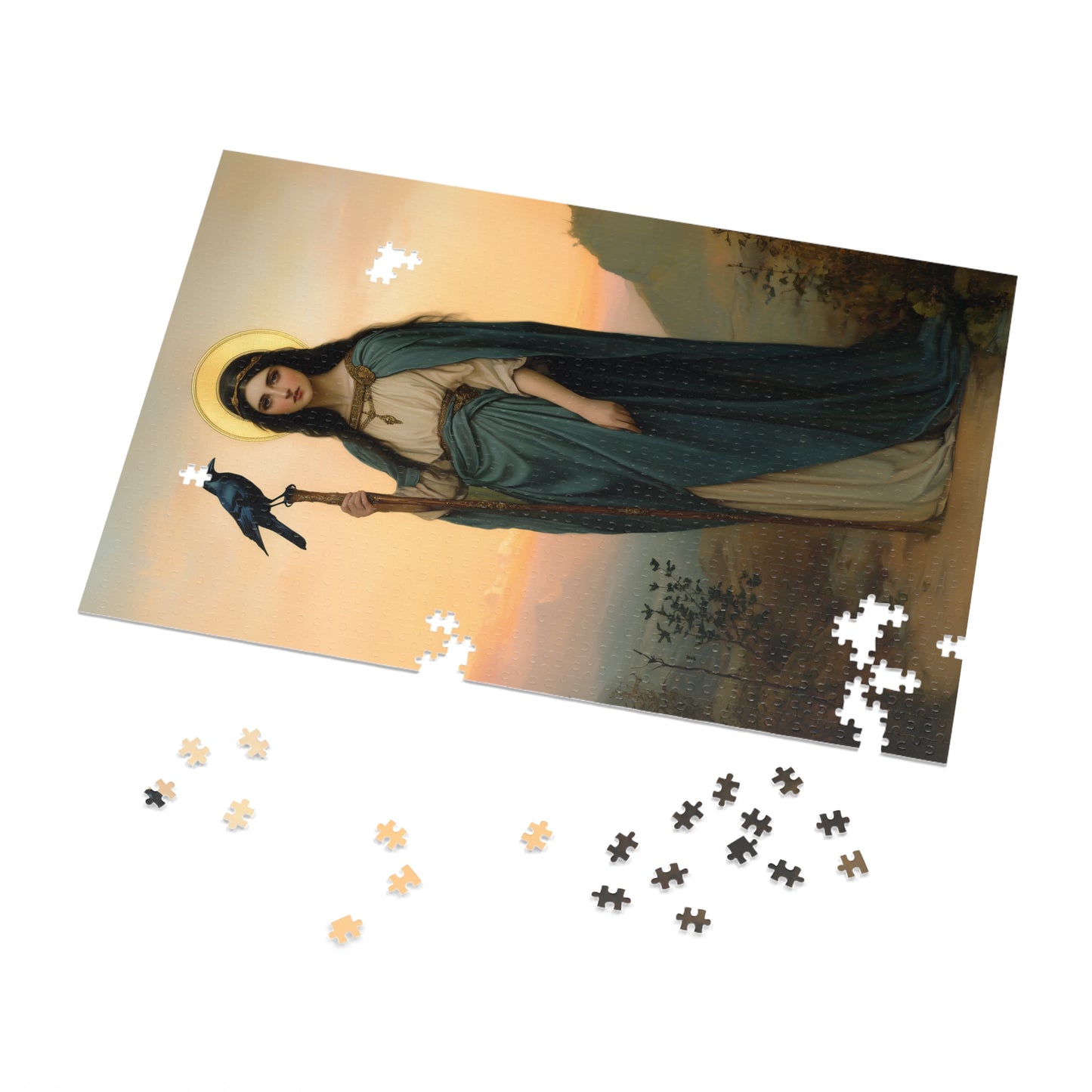 Saint Oda - Puzzle and Keepsake Tin - Religious (30, 110, 252, 500,1000) - Religious Puzzle - Gifts for Catholic Families