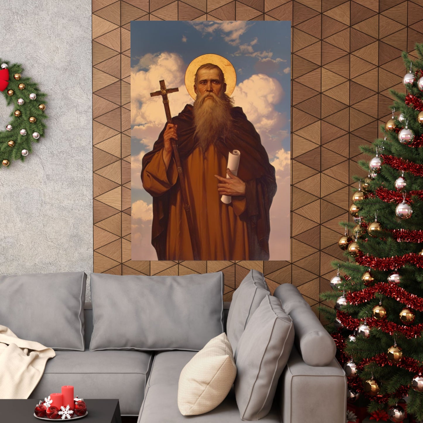 Saint Joannicus the Great / Loannikios of Mount Olympus - Sanctified Souls Print - Multiple Sizes - Premium Matte Vertical Posters