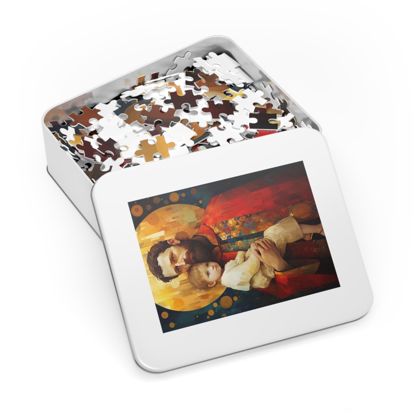 Saint Christopher - Puzzle and Keepsake Tin - Religious Jigsaw Puzzle (30, 110, 252, 500,1000-Piece) - Religious Puzzle
