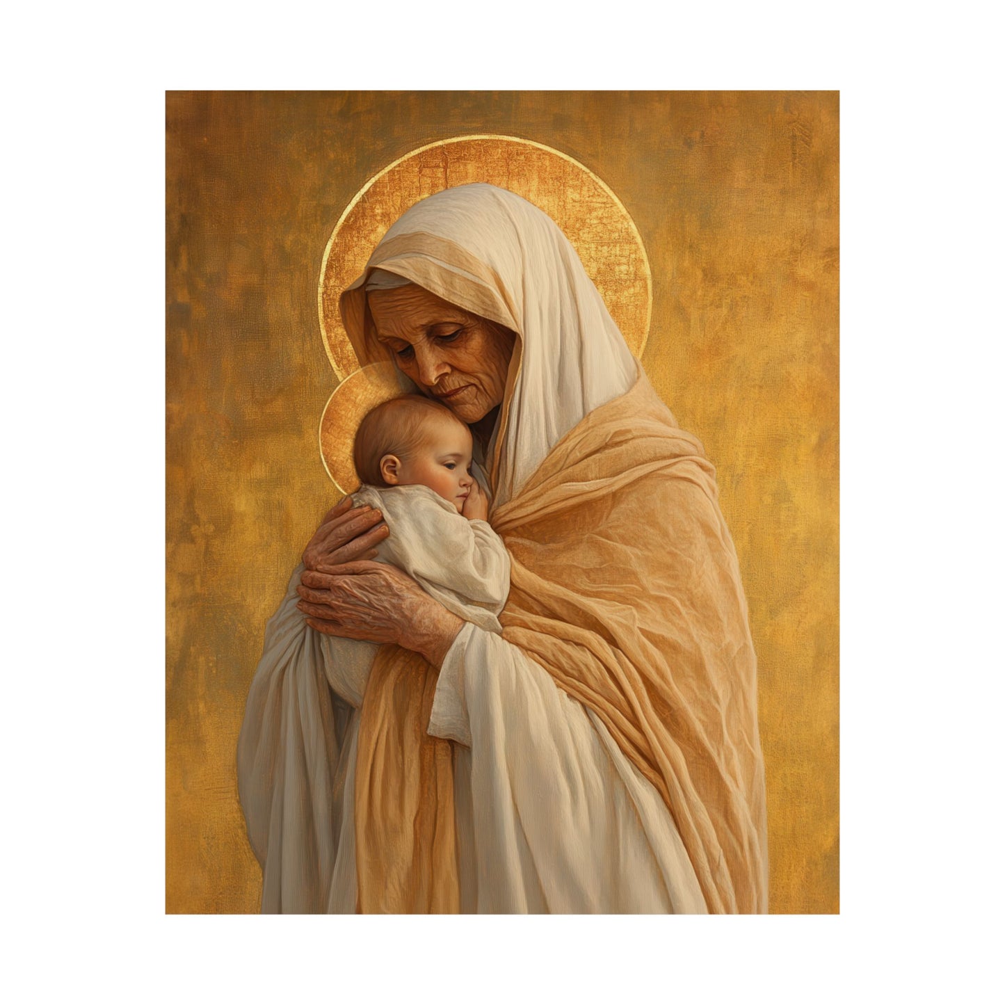 Saint Anna the Prophetess - Sanctified Souls Print - Multiple Sizes - Premium Posters - Catholic Art - Christian Home Decor Artwork