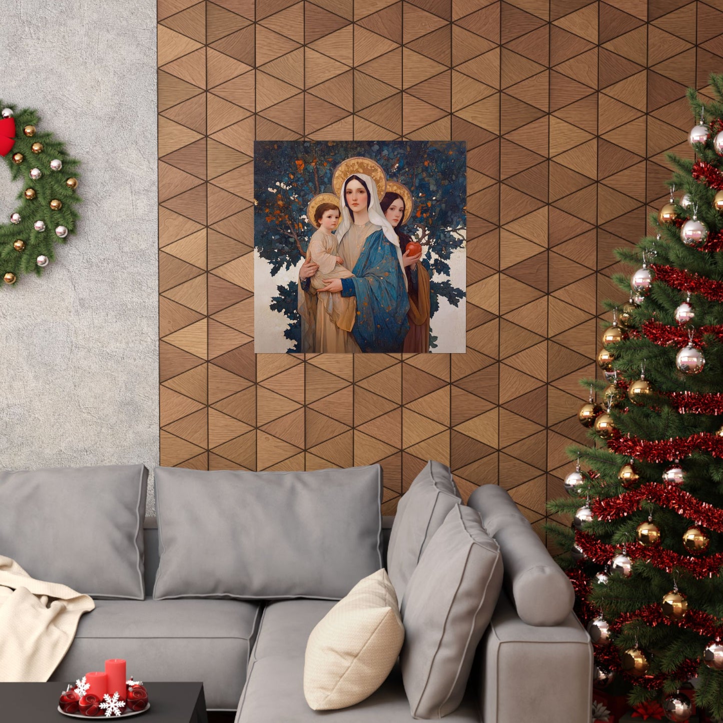 New Eve / Mary, The New Eve - Mother Mary Title - Marian Art - Sanctified Souls Print - Multiple Sizes - Premium Posters