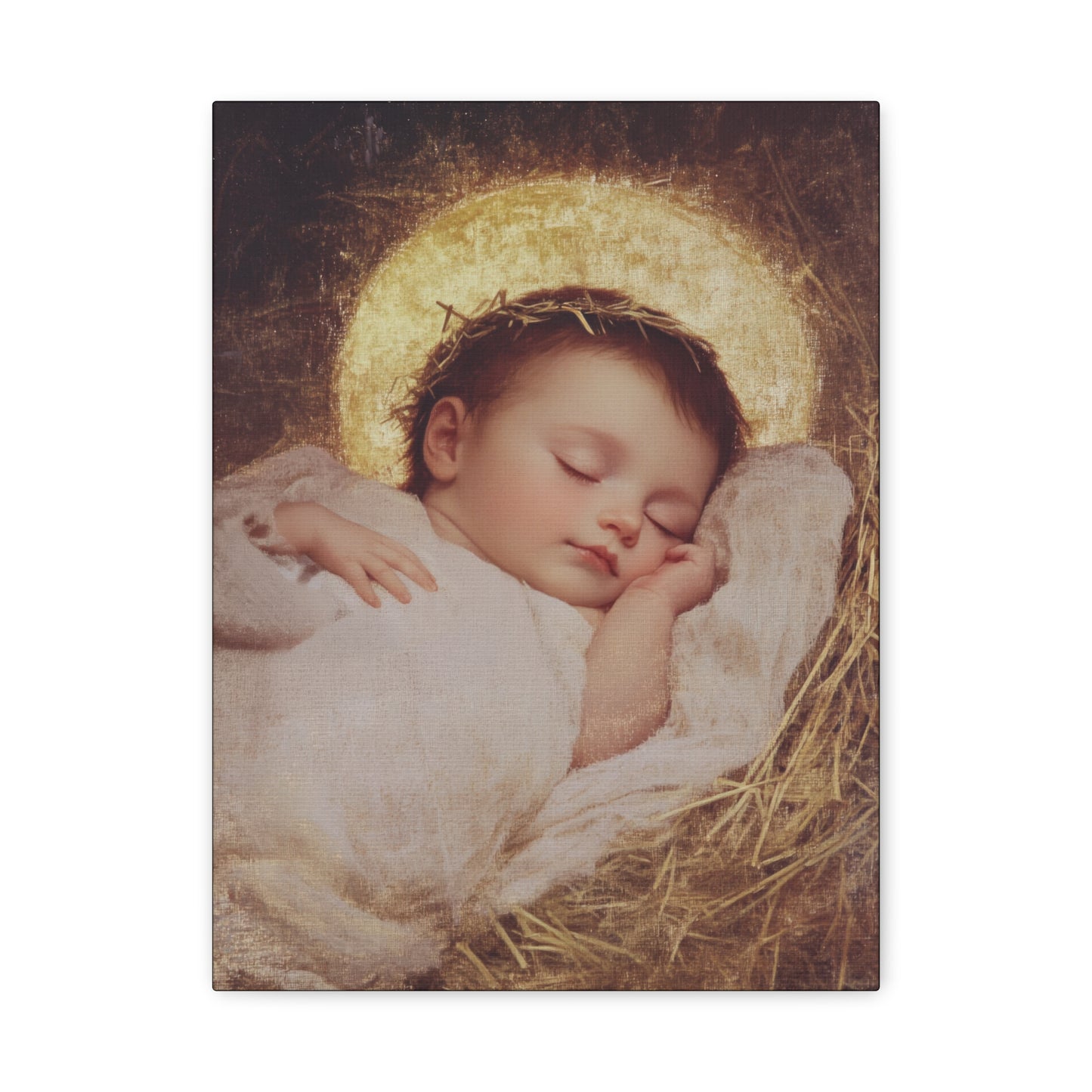 The Christ Child Born Into the Quiet of the World - Gallery Wrapped Canvas - Print - Religious Art for your Home - Catholic Art Print
