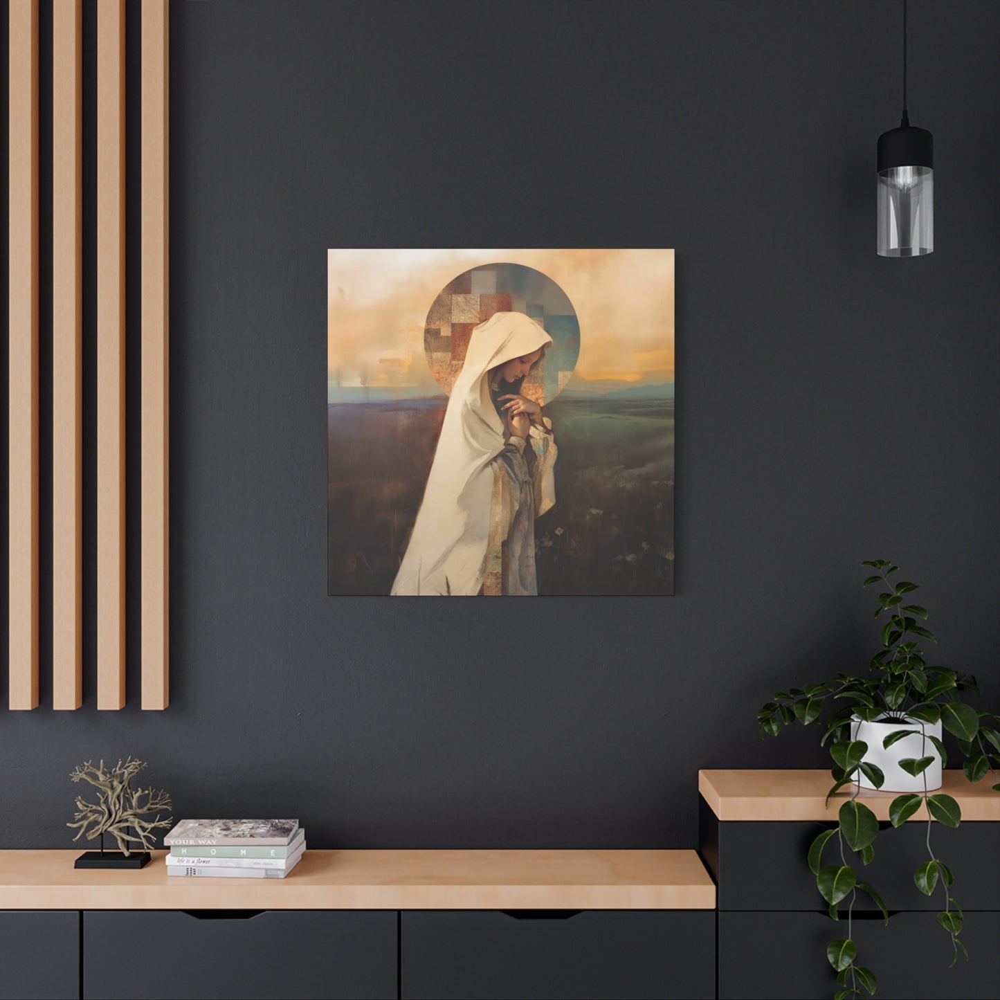 Our Lady of the Prairie - Multiple Sizes - Catholic Home art - Museum Wrapped Canvas - Sanctified Souls Print