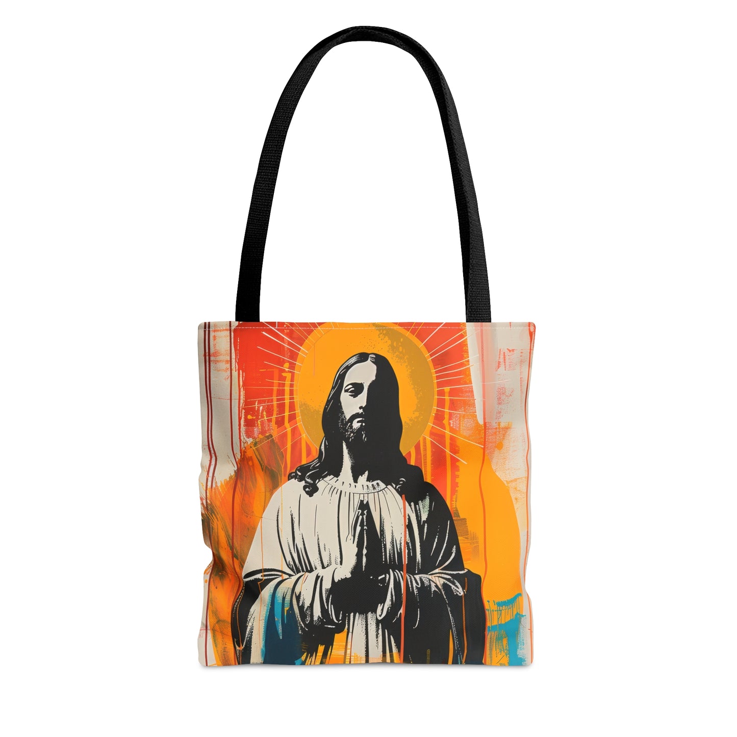 Jesus, King of Peace and Light Tote Bag - Large Medium Small Faith Art Bag - Catholic Faith Purse - Religious Carry All
