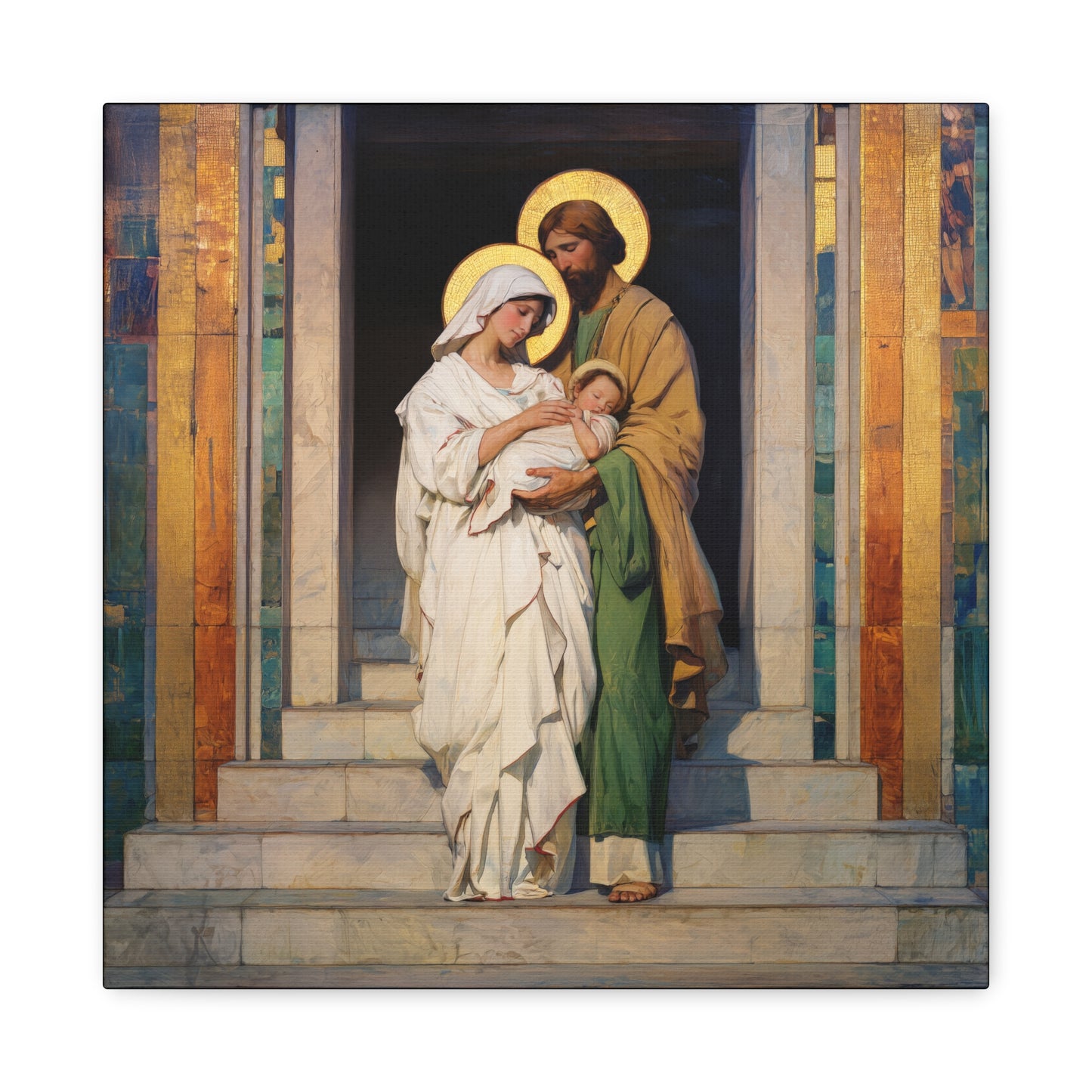 The Feast of the Presentation of the Lord - Holy Family - Gallery Wrapped Canvas - Print - Religious Art for your Home - Catholic art print - prayer room art
