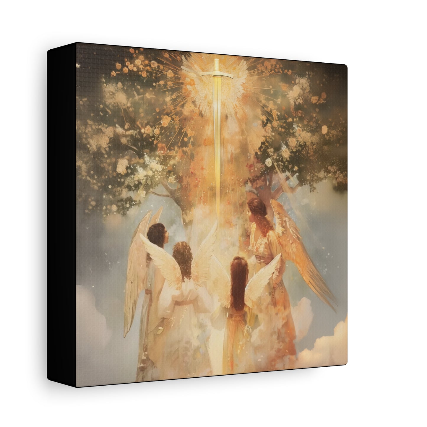 The Watchers of the First Dawn - Guardians of Eden - Gallery Wrapped Canvas - Print - Religious Art for your Home - Catholic Art