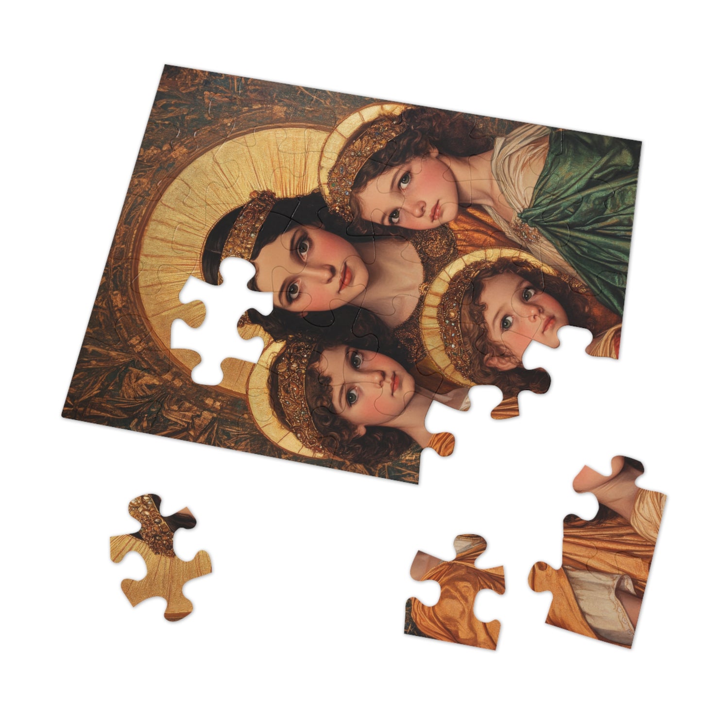 Saints Sophia, Faith, Hope and Charity  - Puzzle and Keepsake Tin - Religious (30, 110, 252, 500,1000) - Religious Puzzle - Gifts Catholic