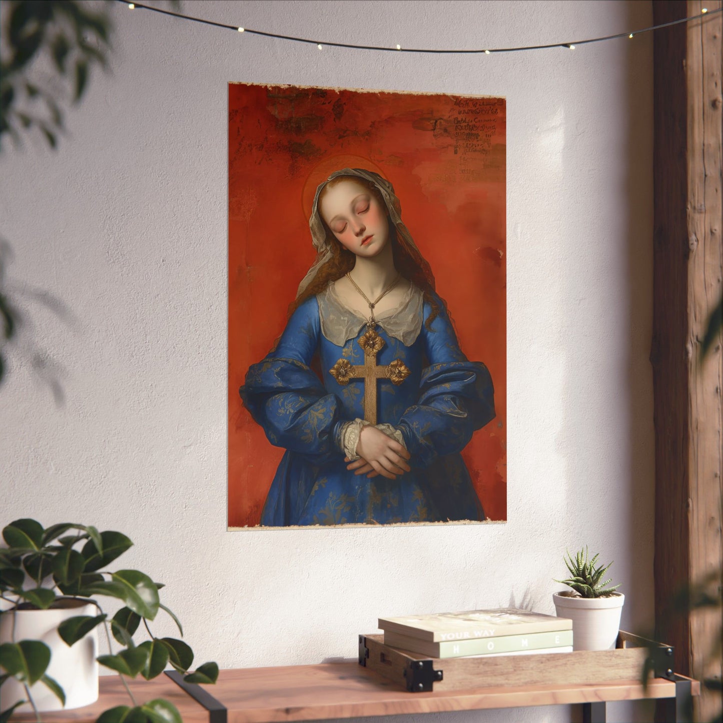 Saint Philomena of San Severino Poster Print - Sanctified Souls Print - Multiple Sizes - Premium Posters - Catholic Art for your home