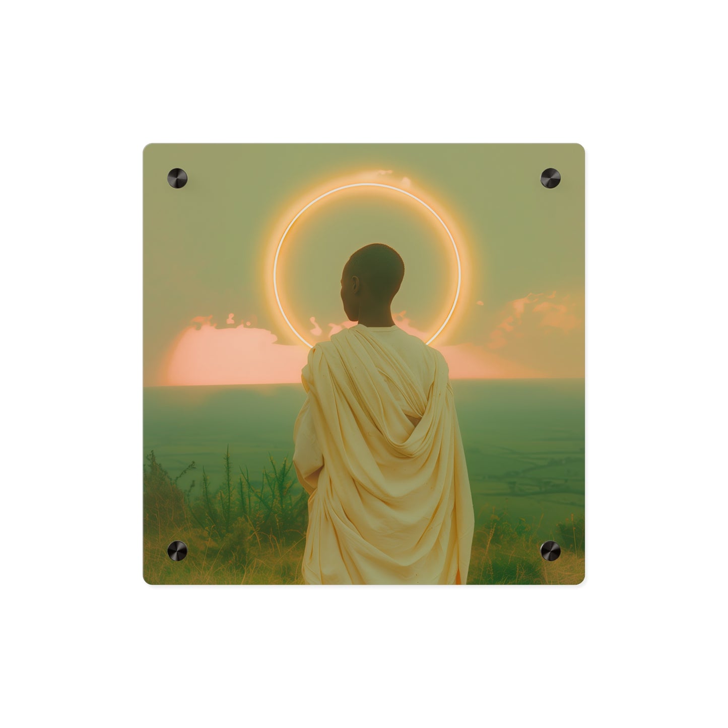Saint Charles Lwanga Wall Art Panel - Ready to Hang Acrylic Print - Catholic Saint Art - Patron Saint Print - No Frame needed