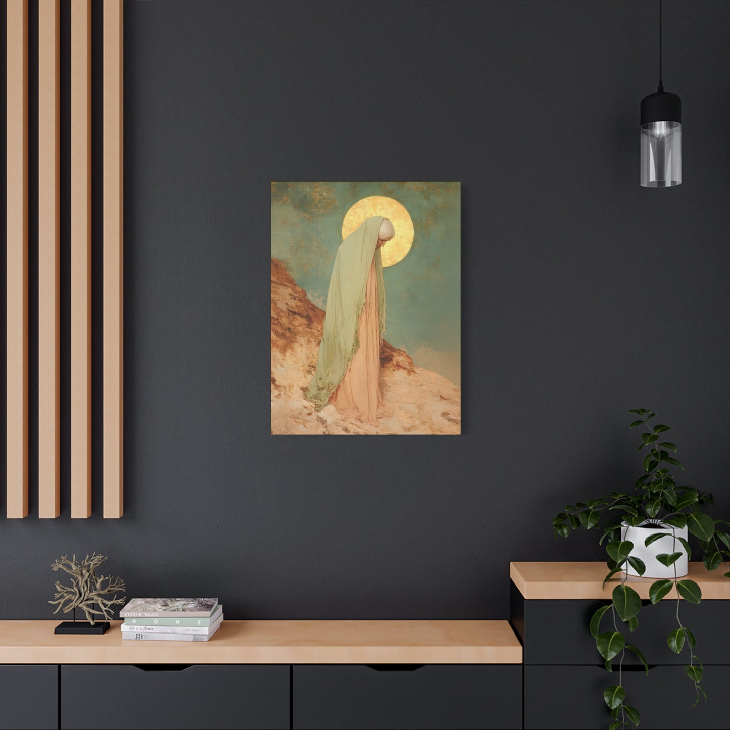 Saint Melania the Elder - Desert Mother - Gallery Wrapped Canvas - Print - Religious Art for your Home - Catholic Art Print