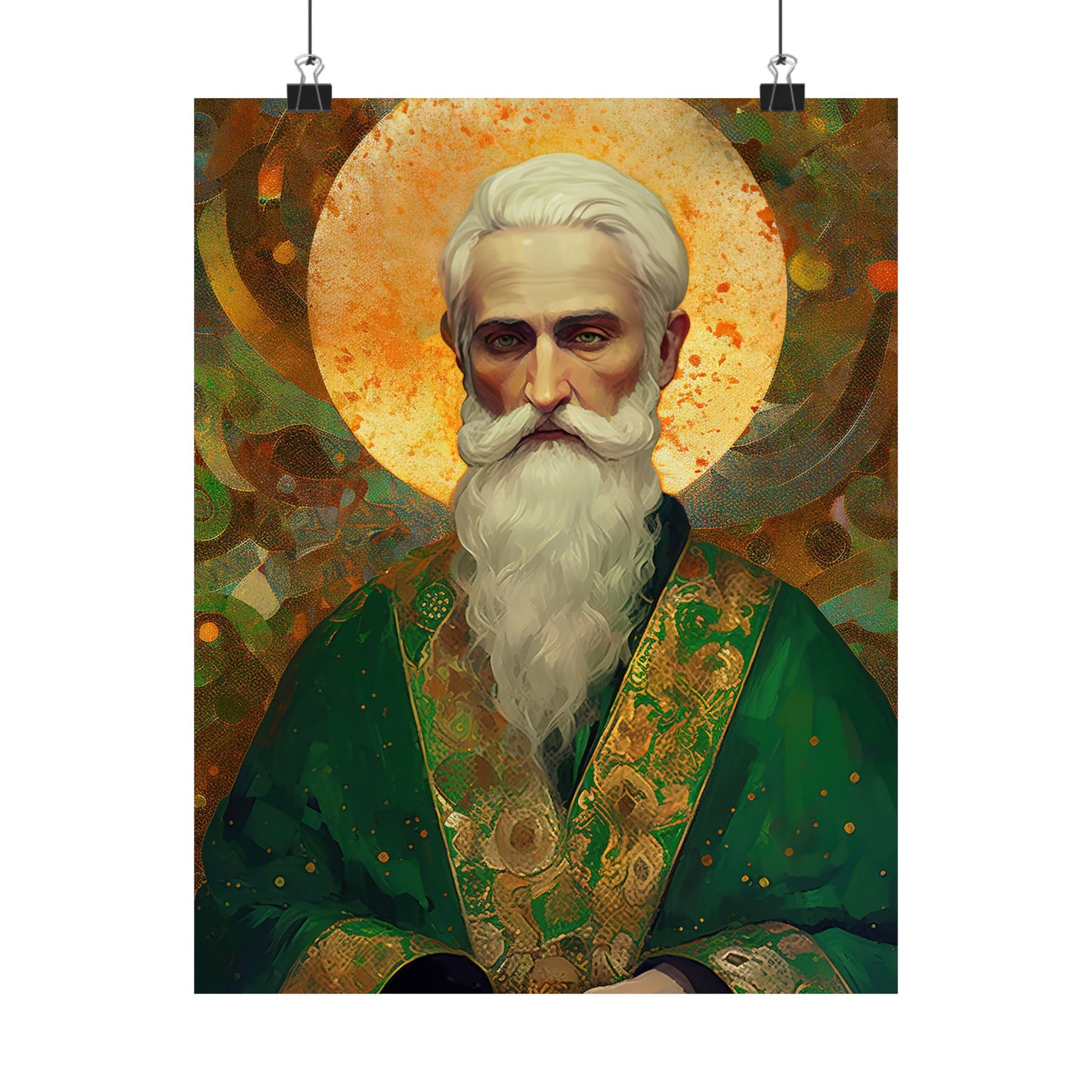 Saint Patrick Print - Sanctified Souls Print - Multiple Sizes - Premium Matte Vertical Posters
