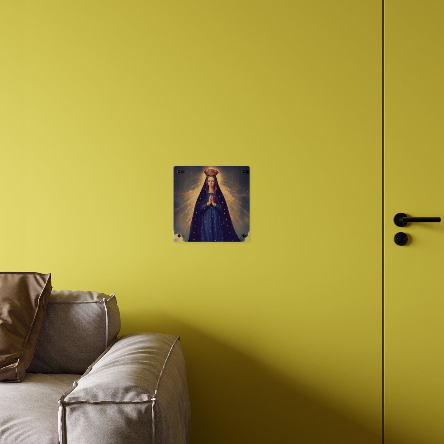 Our Lady of Pontmain Wall Art Panel - Ready to Hang Acrylic Print - Catholic Saint Art - Patron Saint Print - Mother Mary Art