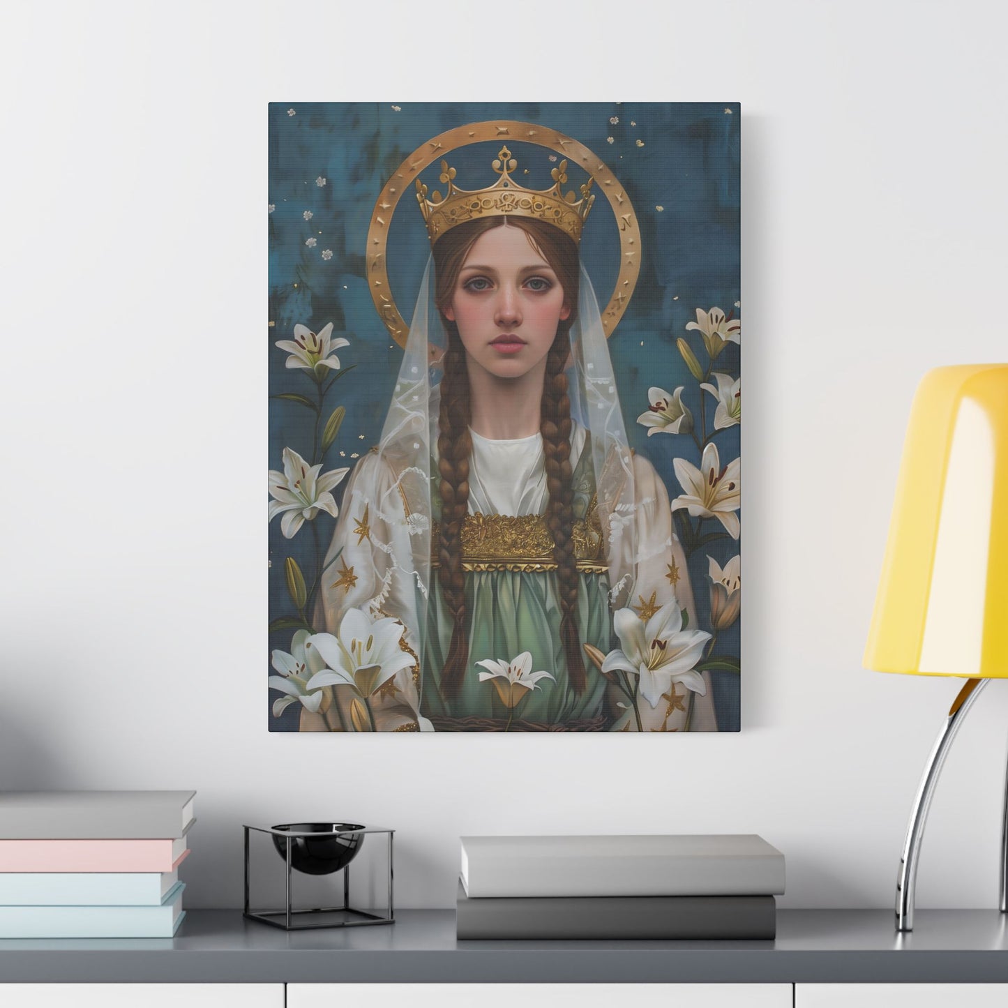 Saint Isabel of France - Museum Wrapped Canvas - Sanctified Souls Print - Religious Art - Catholic Saint