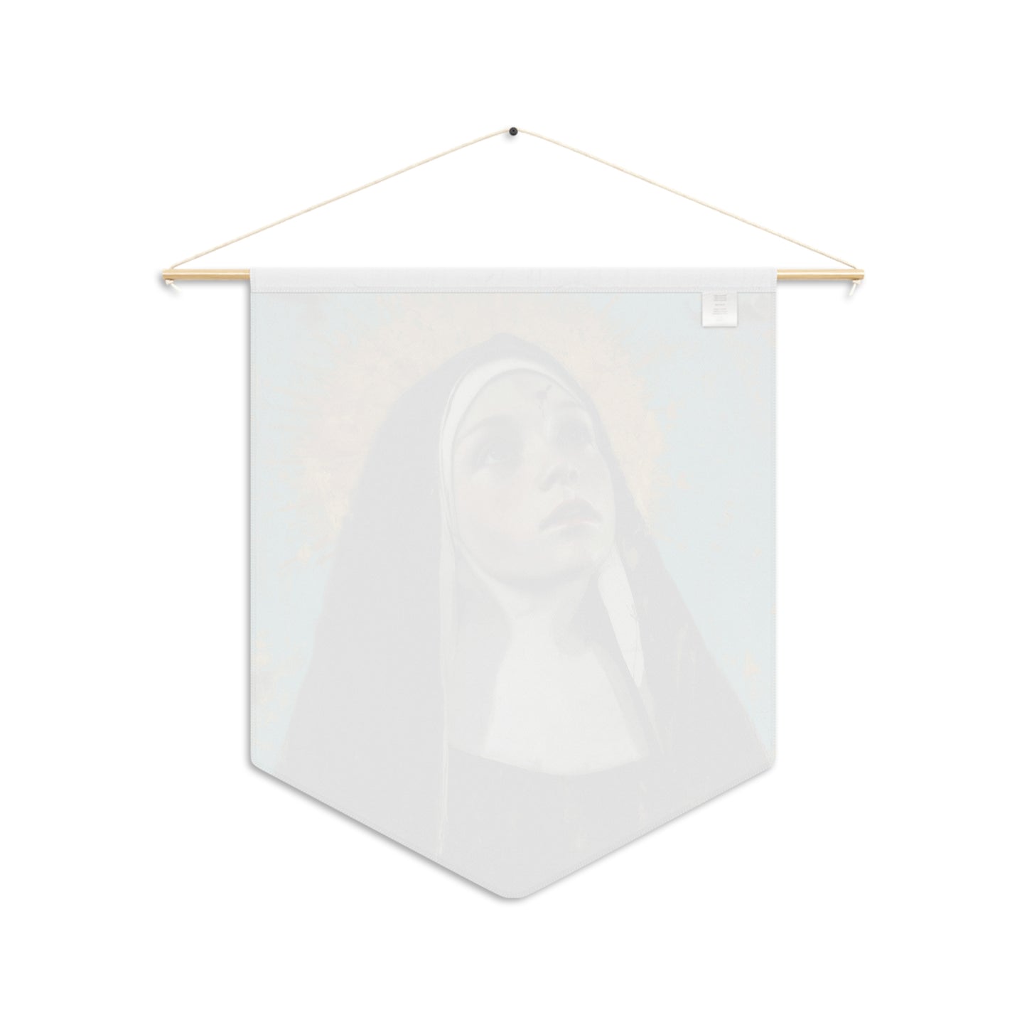 Saint Rita of Cascia Pennant / Banner / Wall Hanging - Prayer room art - Catholic Home Art - Large Saint Art for your home - 18" x 21"
