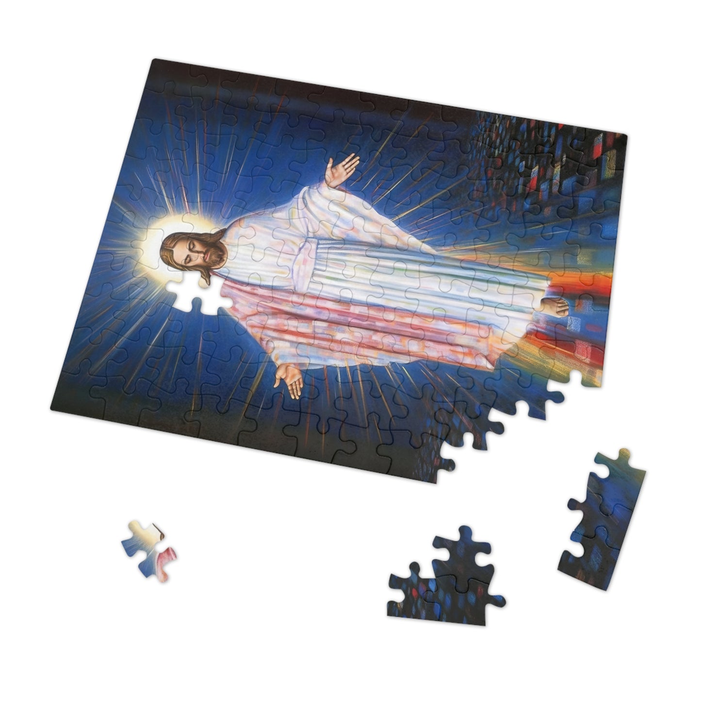 The Divine Christ - Puzzle and Keepsake Tin - Religious Jigsaw Puzzle (30, 110, 252, 500,1000-Piece) - Religious Puzzle