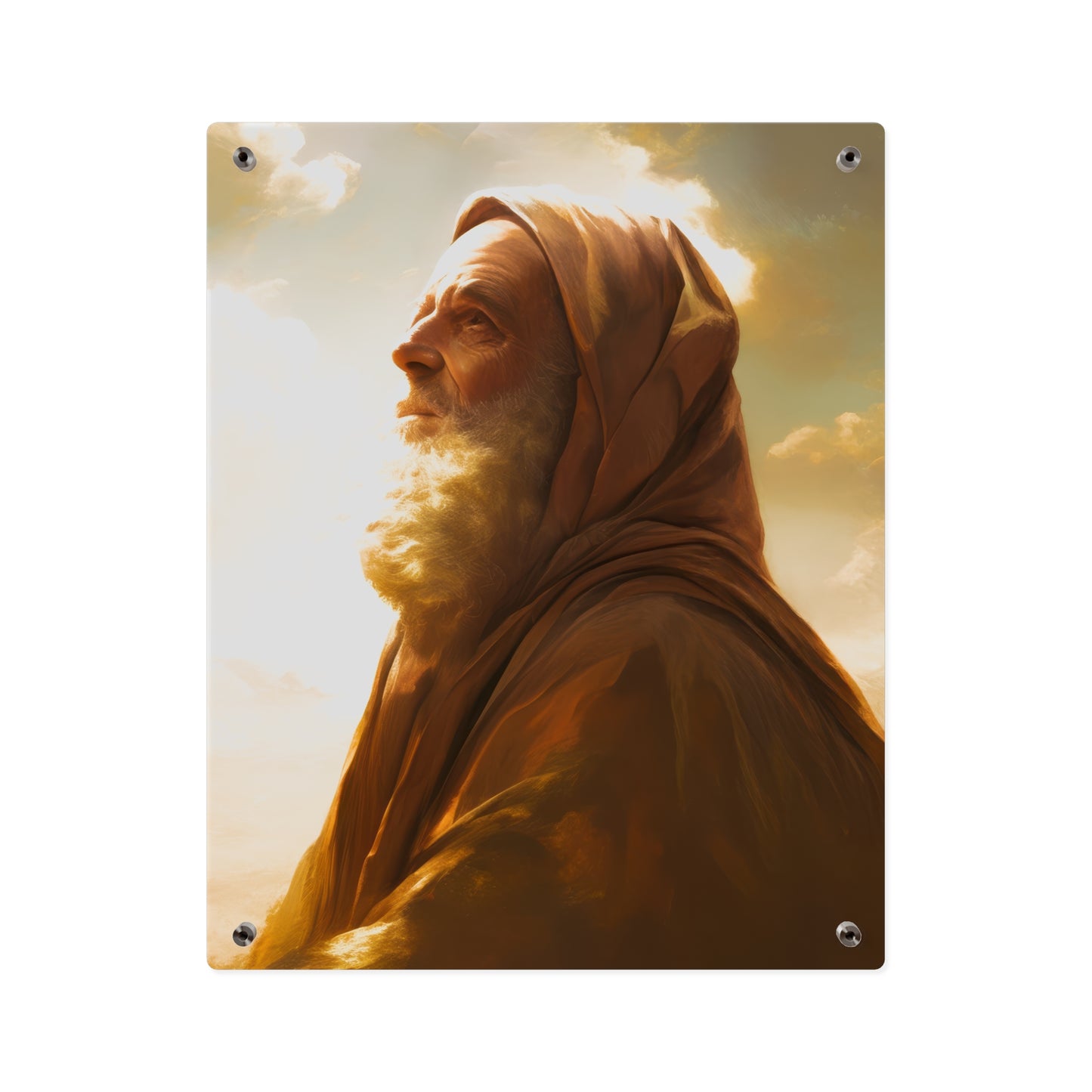 Father Abraham Wall Art Panel - Ready to Hang Acrylic Print - Catholic Saint Art - Patron Saint Print - No Frame needed