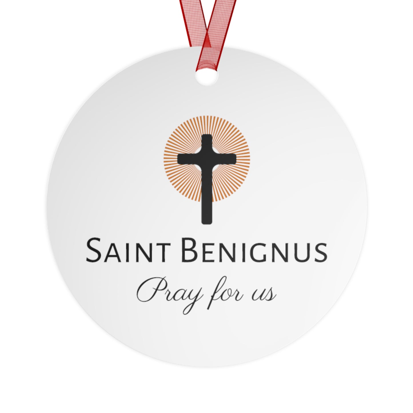 Saint Benignus of Dijon - Religious Holiday Christmas Ornament and Keepsake - Double sided Religious Ornament