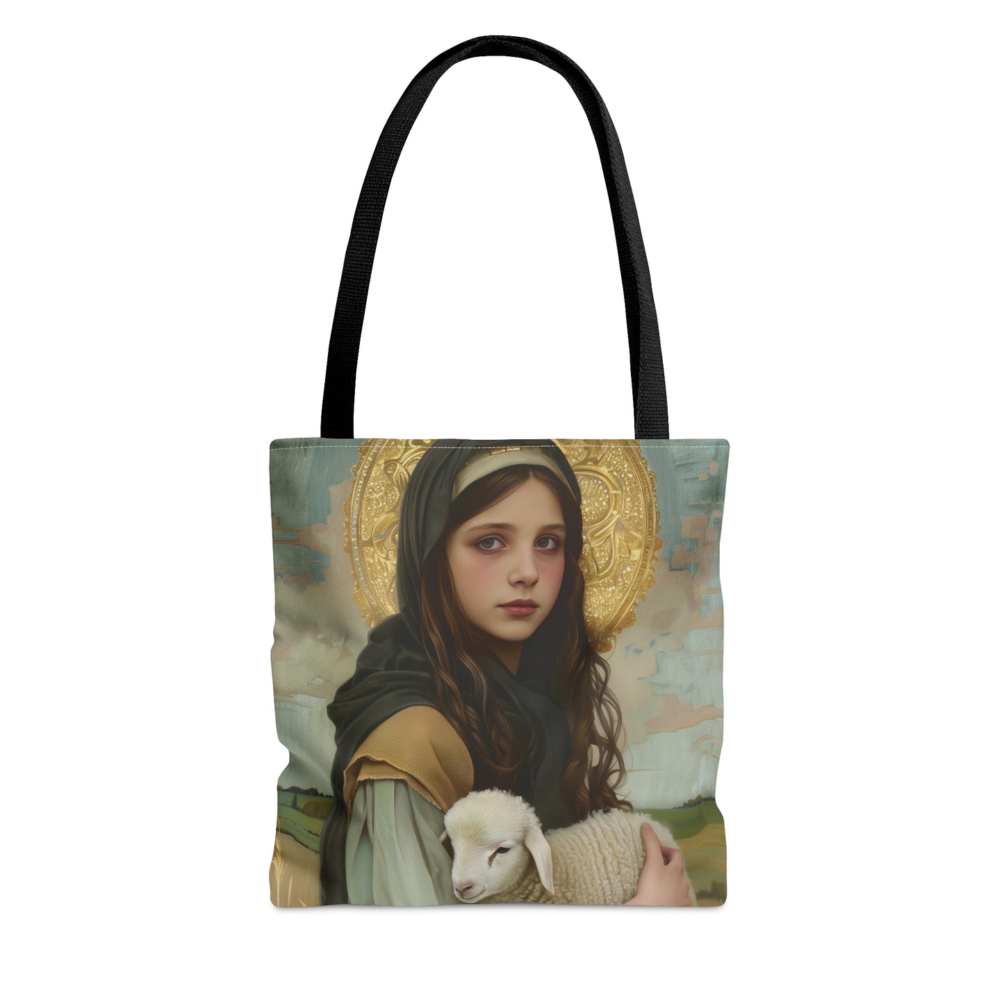 Saint Belina Tote Bag - Purse - Three sizes - Large Medium Small Faith Art Bag - Catholic faith inspired carry-all purse - Double Sided Bag