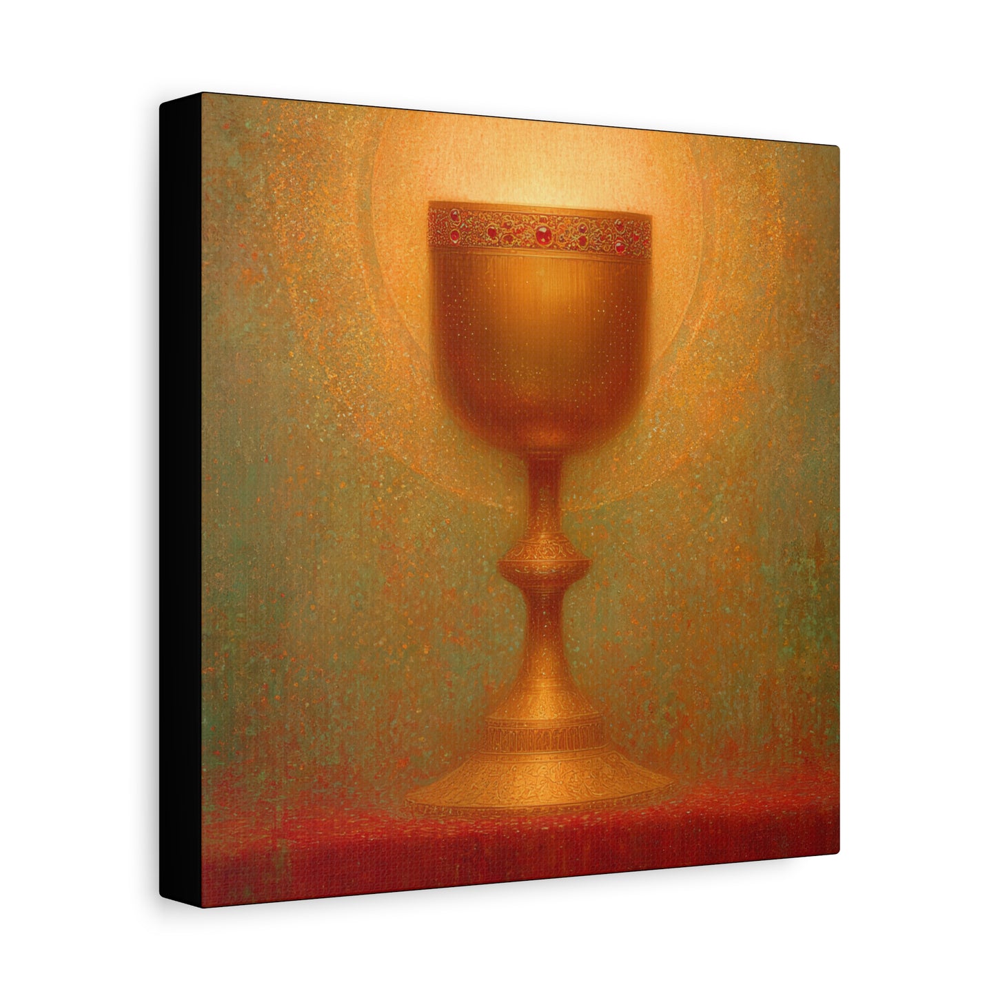 Chalice of the Lamb, Light of the World - The Holy Grail - Gallery Wrapped Canvas - Print - Religious Art for your Home - Catholic Art