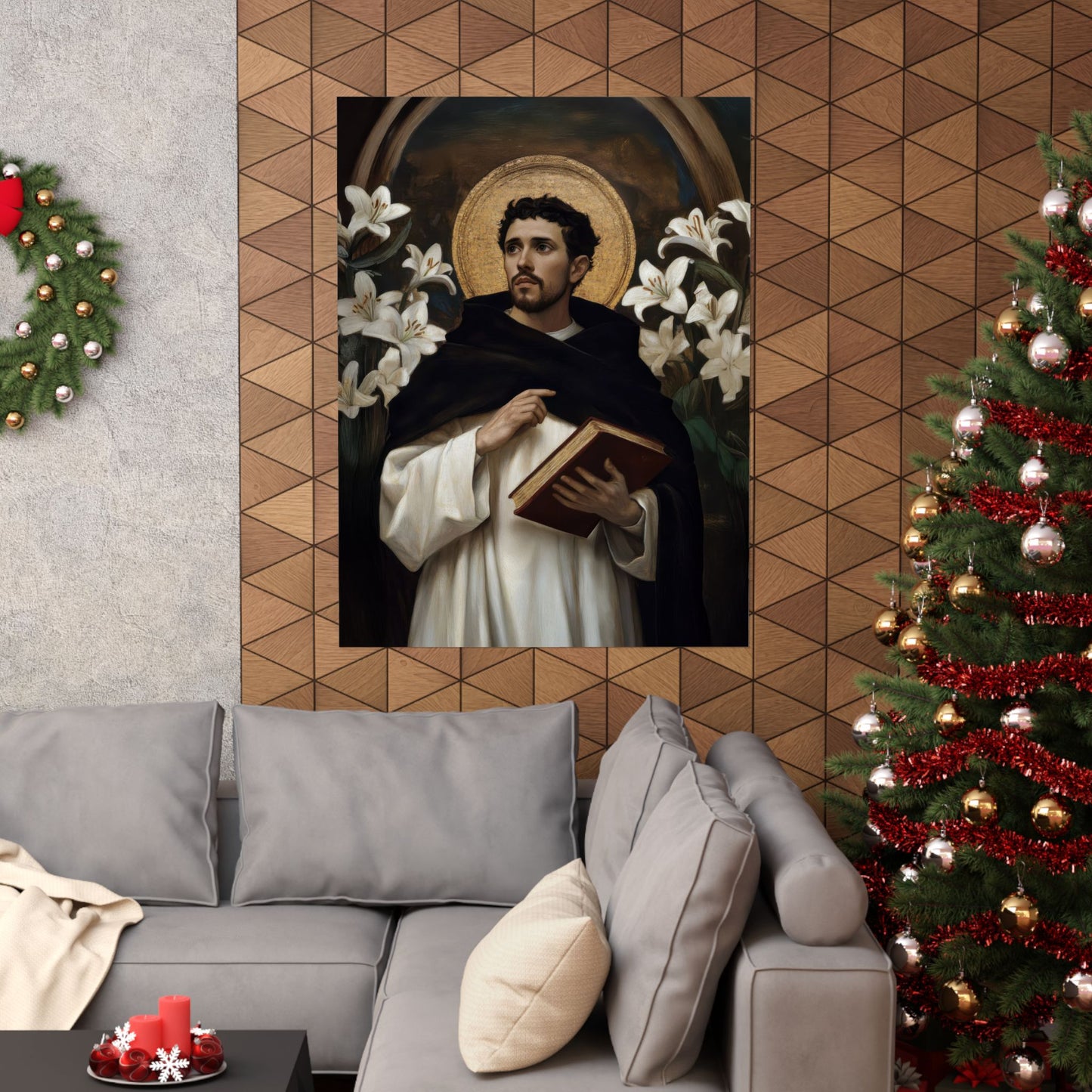 Saint Dominic - Sanctified Souls Print - Multiple Sizes - Premium Posters - Catholic Art - Christian Home Decor Artwork