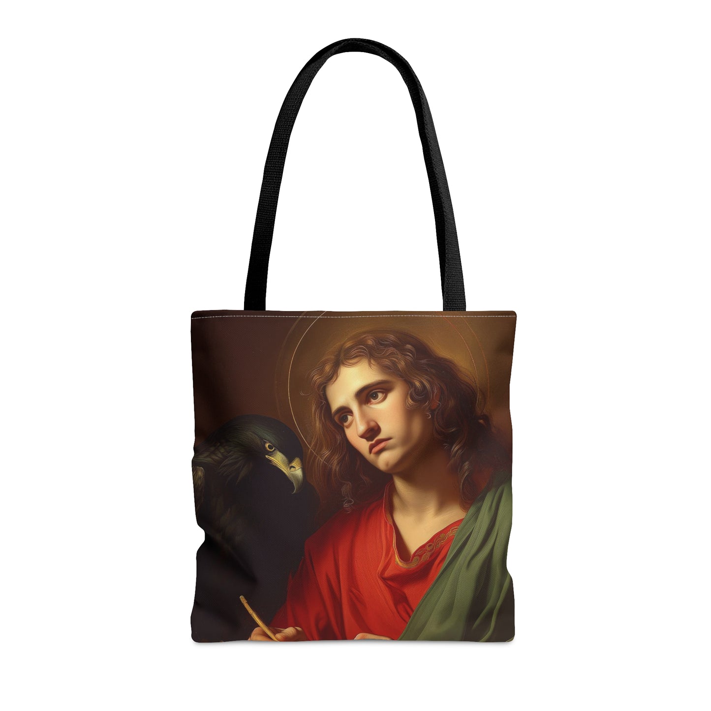 Saint John the Apostle Tote Bag - Large Medium Small Faith Art Bag - Re usable Tote Purse - Double Sided - Catholic Art Bag