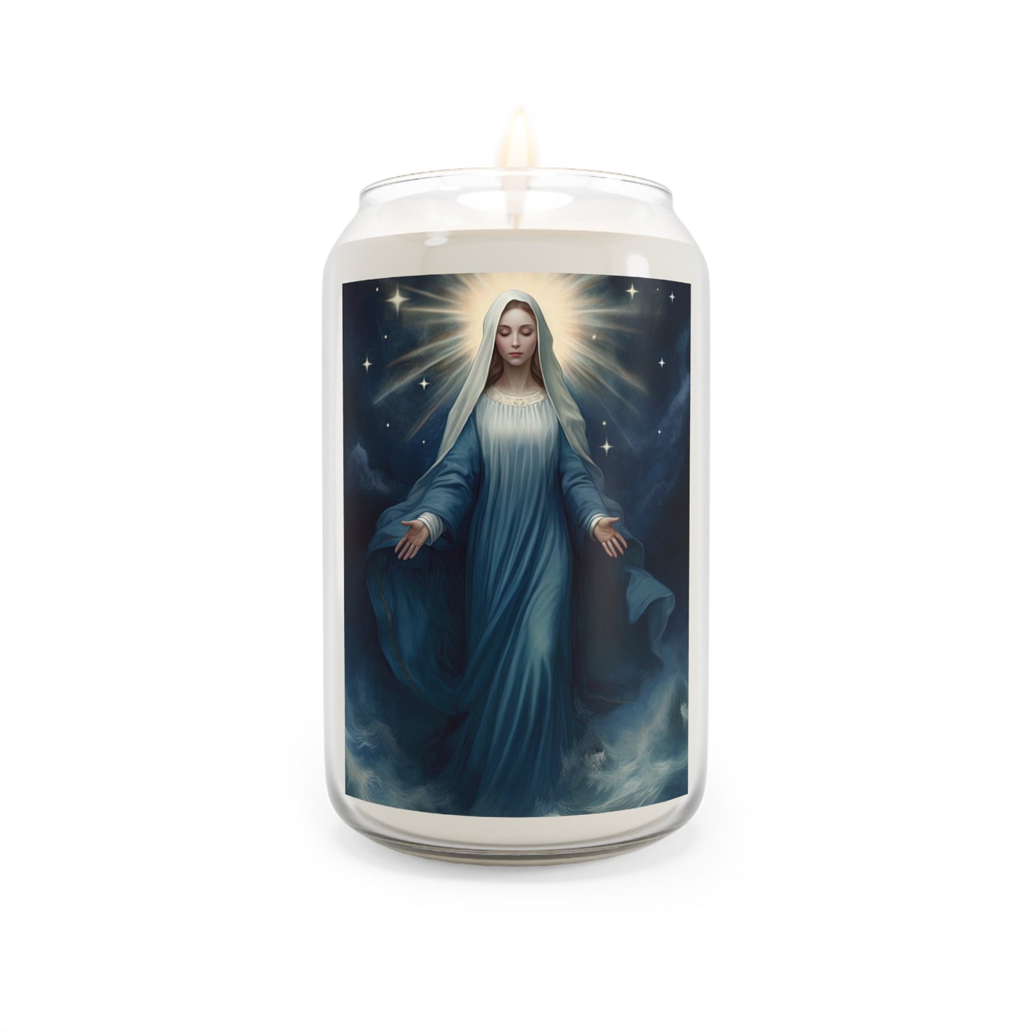 Our Lady, Star of the Sea - Scented Prayer Candle, 13.75oz - Tall Size - Religious Prayer Candle - Catholic Art - Religious Gift